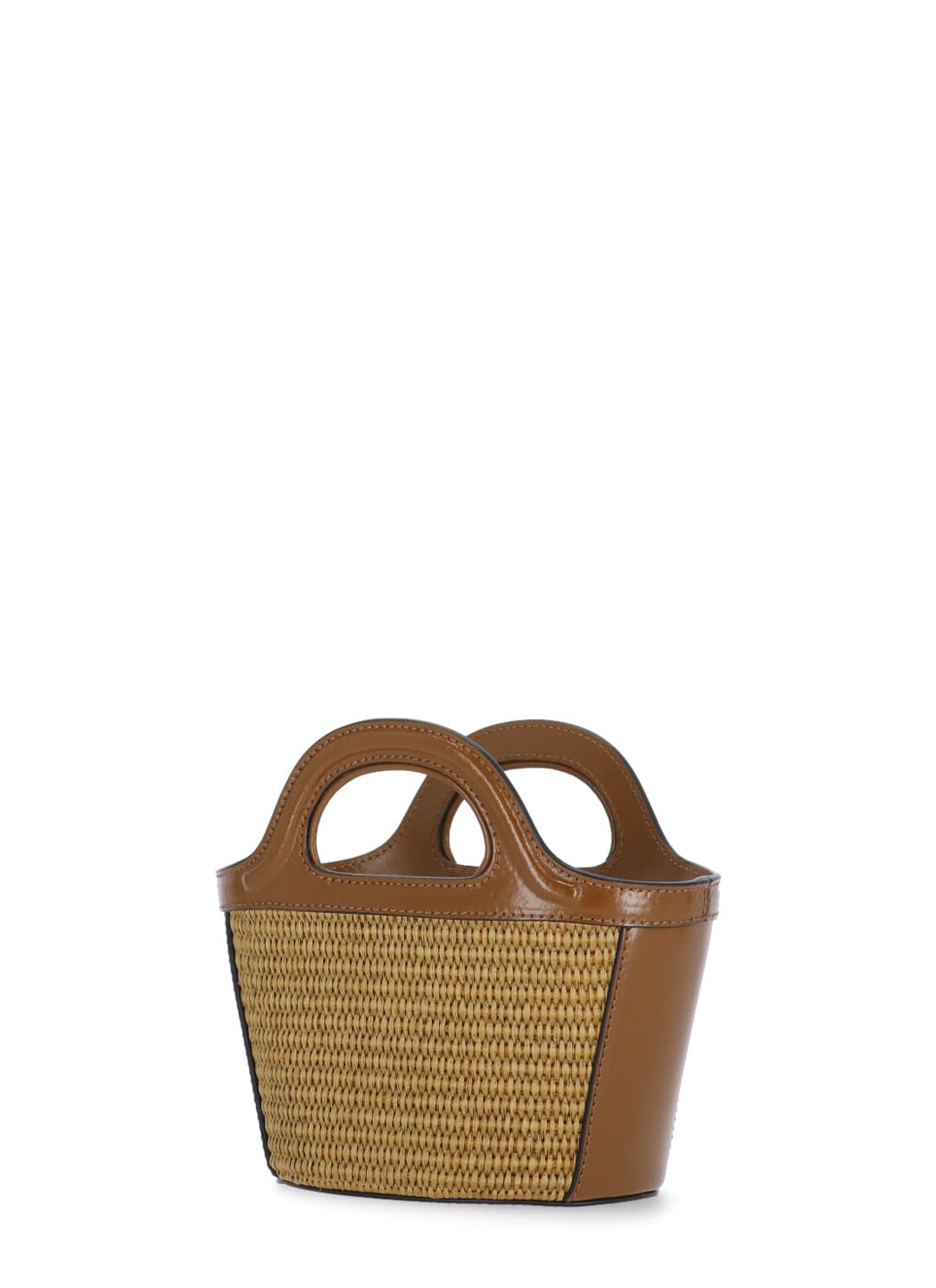 Shop Marni Tropicalia Micro Hand Bag In Brown