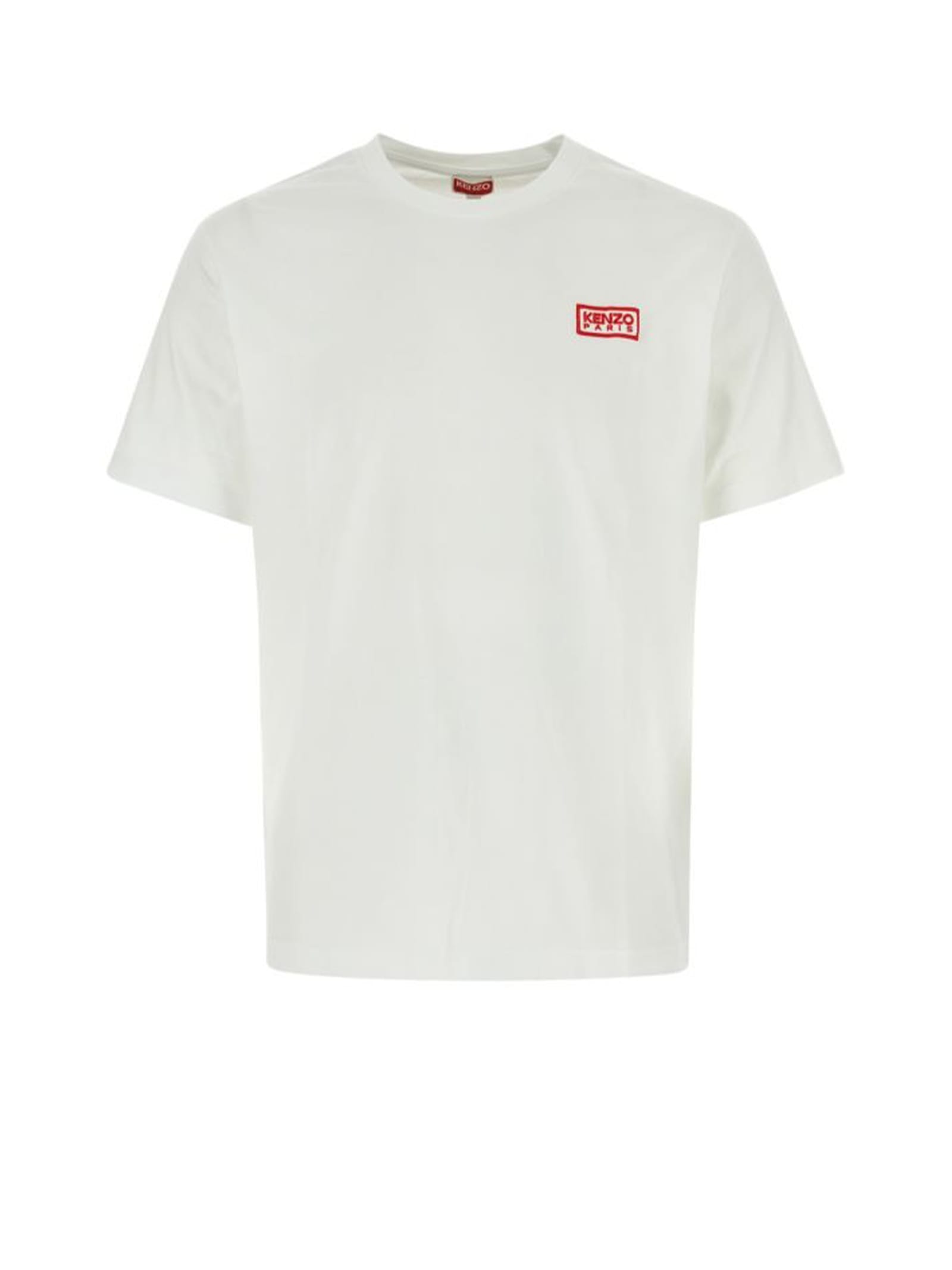 Shop Kenzo Paris White T-shirt In Off White