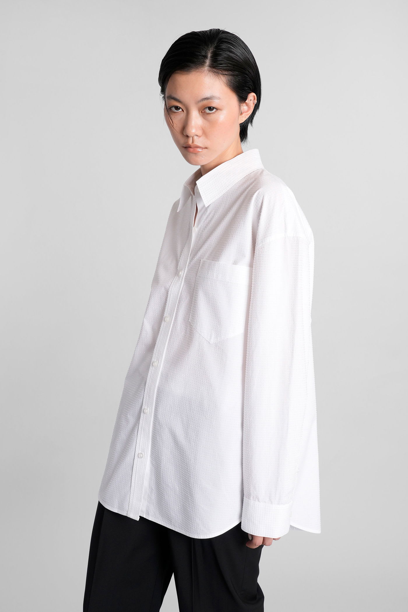 Alexander Wang Shirt In White Cotton In White