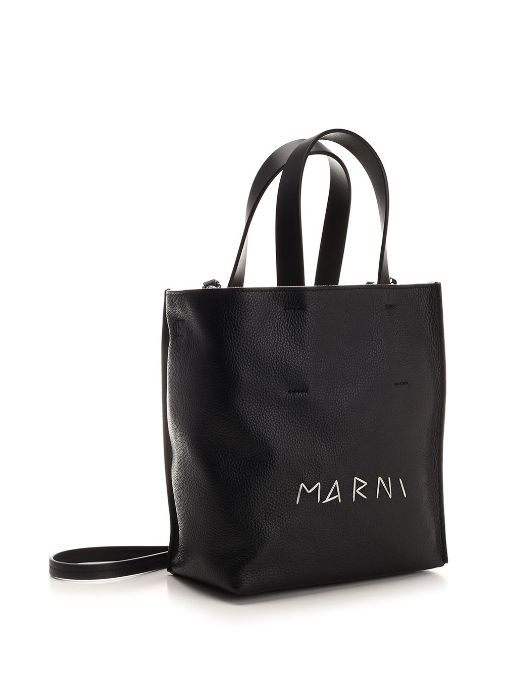 Shop Marni Museo Mini Tote Bag In Black