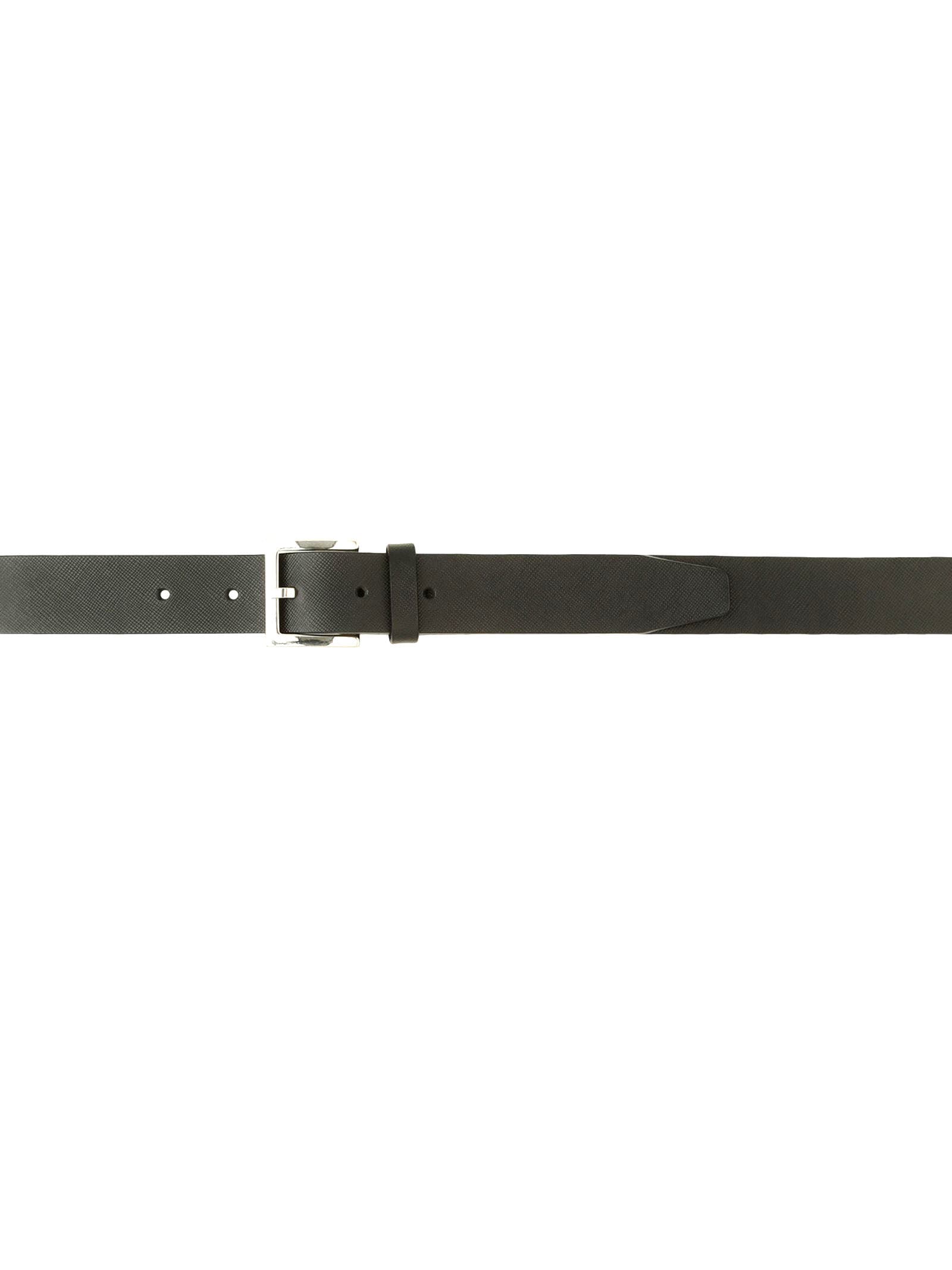 ORCIANI BASIC SAFFIANO CLASSIC LEATHER BELT 