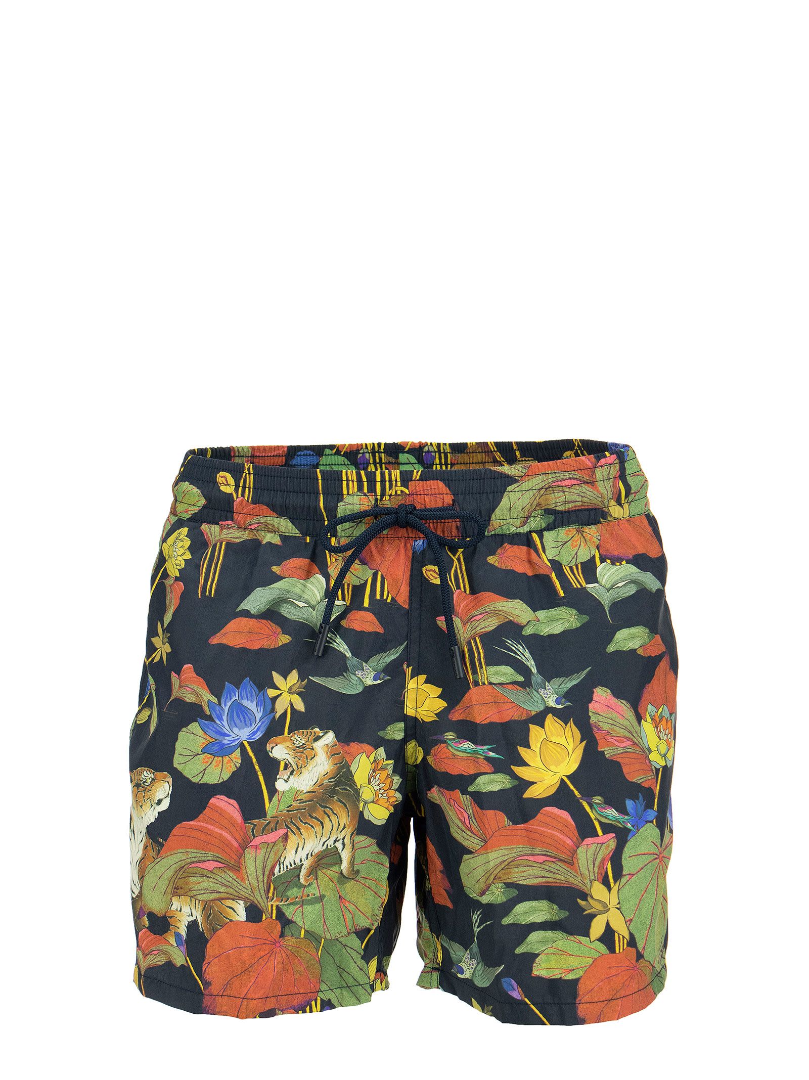 Etro Swimsuit With Tiger And Water Lily Print