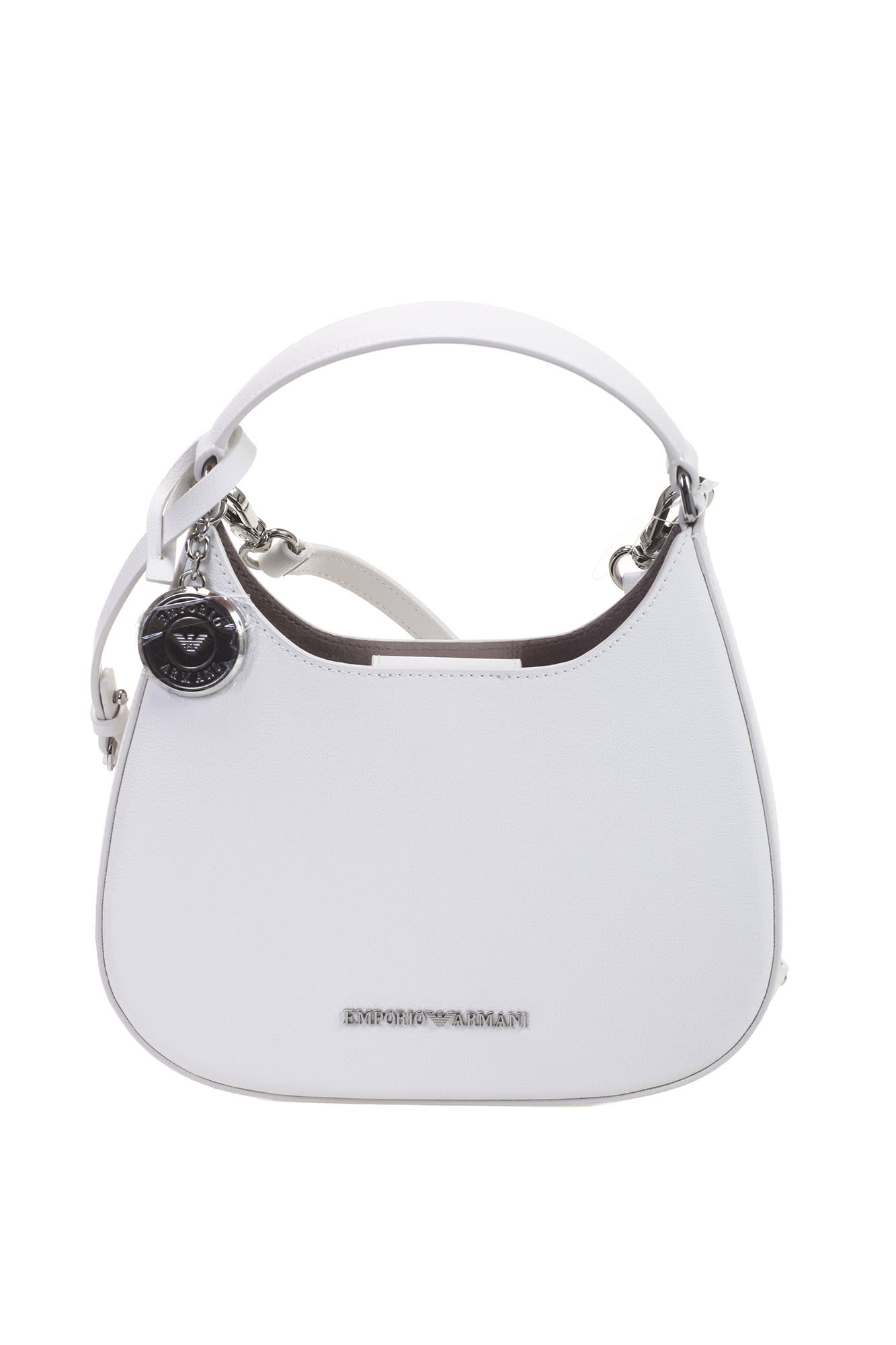 Emporio Armani Hand Hobo Bag In White