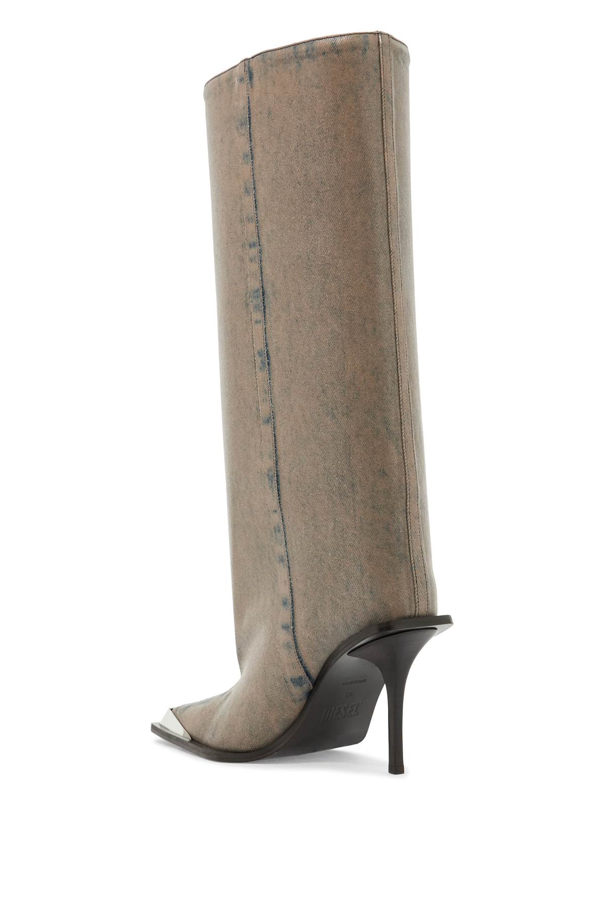 Diesel Taupe D-tona Wb Tall Boots