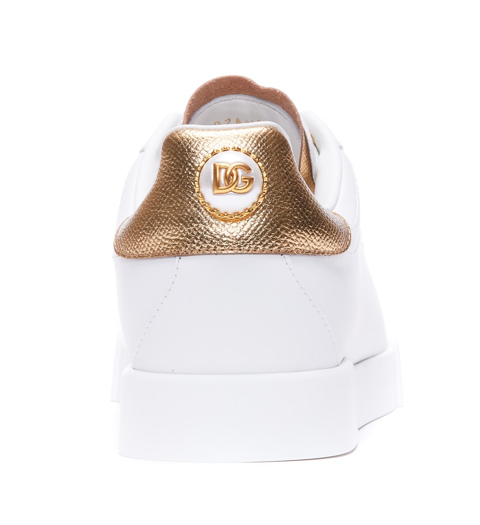 Shop Dolce & Gabbana Portofino Sneakers In White