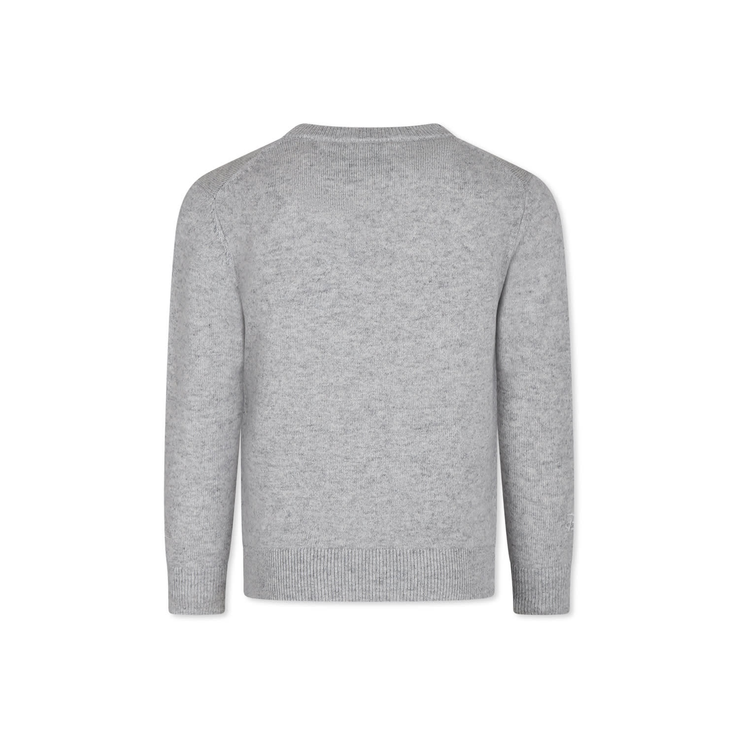 Mc2 Saint Barth Grey Sweater For Boy With Mickey Mouse In Grey