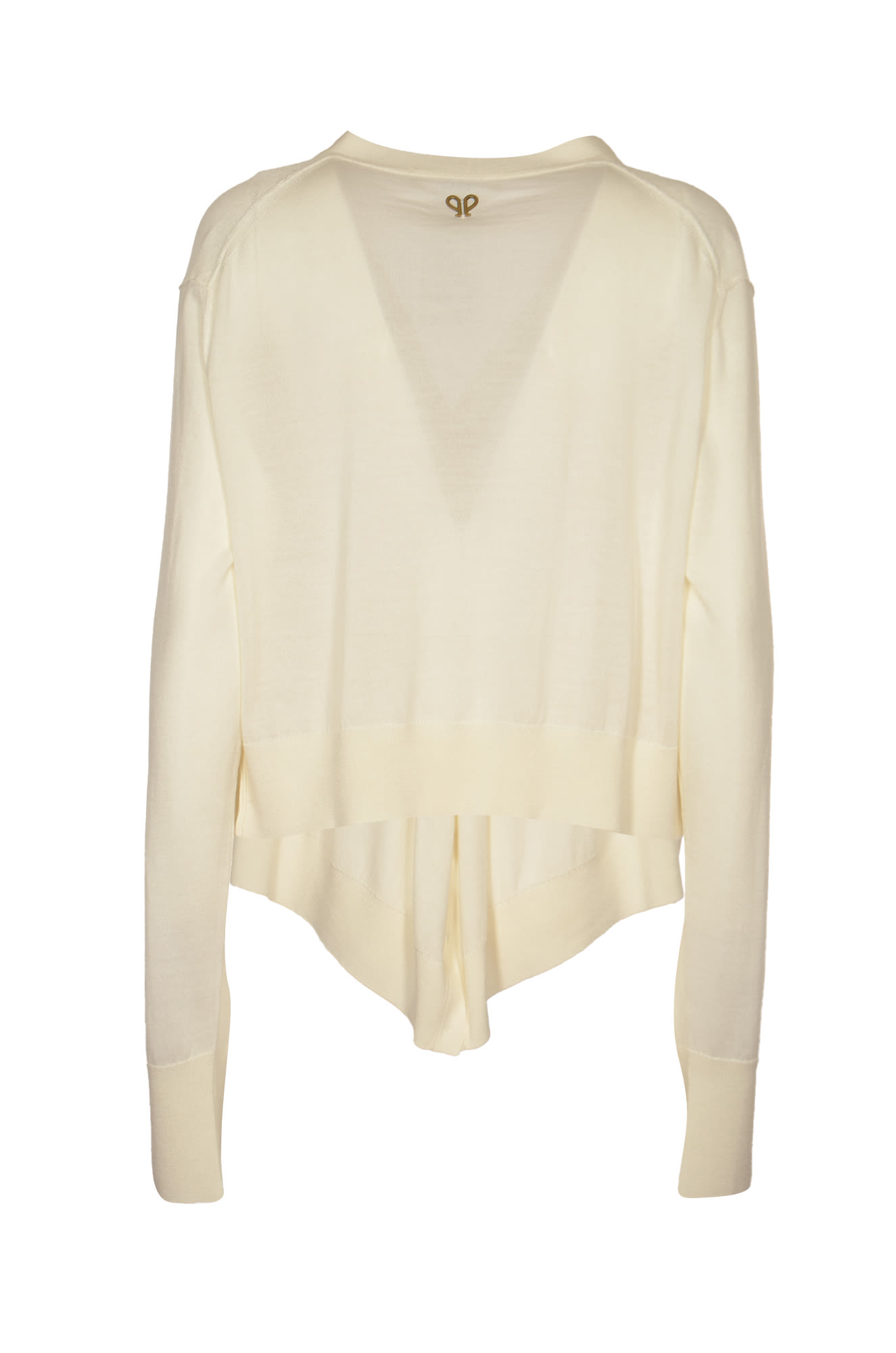 Shop Philosophy Di Lorenzo Serafini V-neck Asymmetric Buttoned Cardigan In White