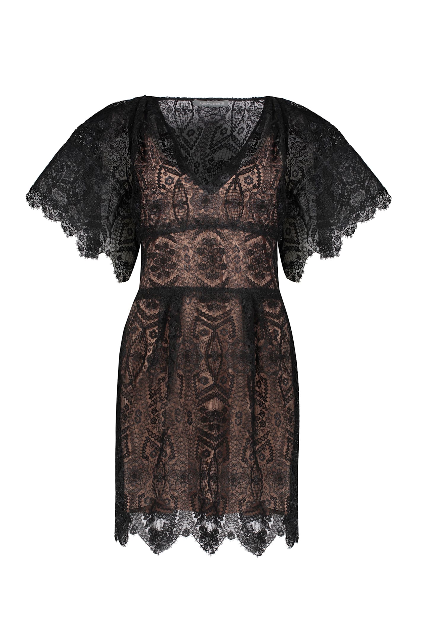 Alberta Ferretti Lace Mini Dress