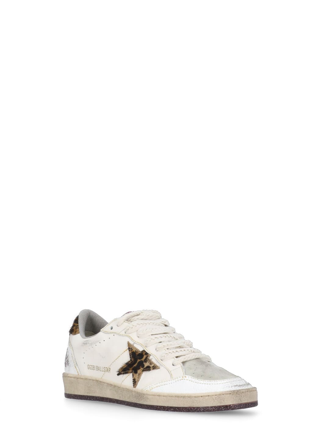 Shop Golden Goose Ball Star Sneakers In Ivory