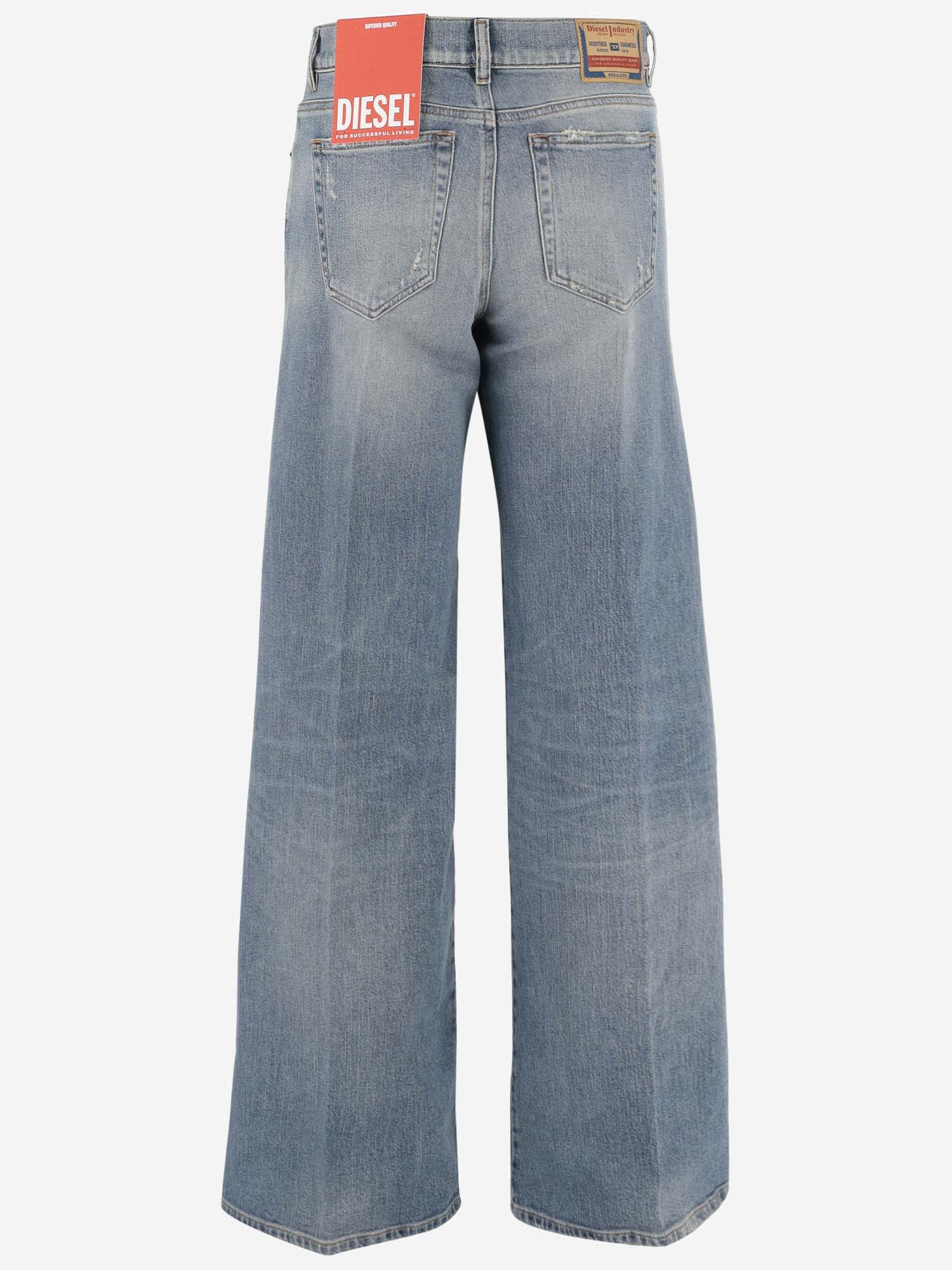 Shop Diesel Stretch Cotton Denim Bootcut Jeans