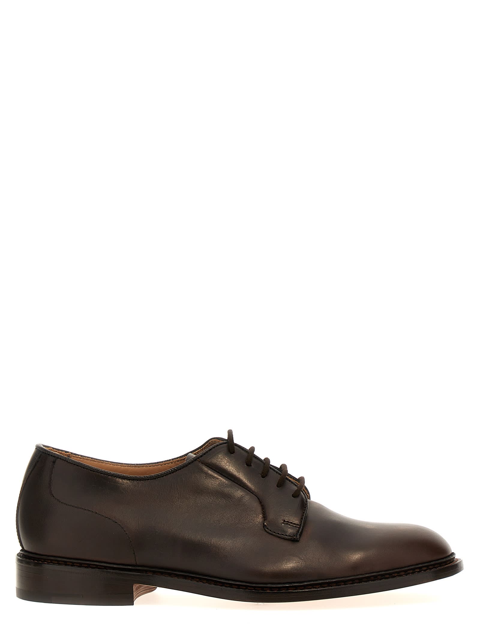 Shop Tricker's Robert Lace Up Shoes In Brown