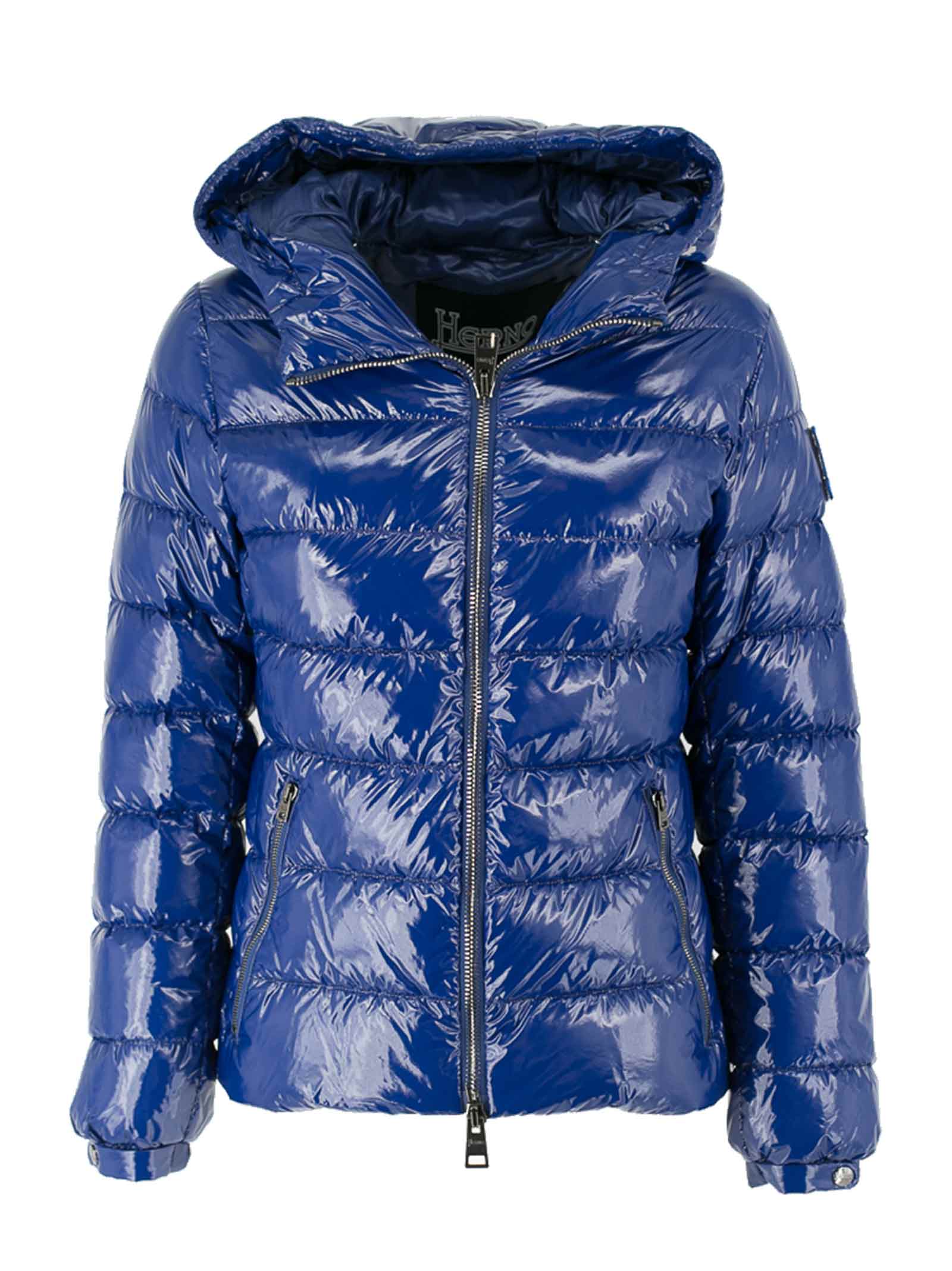 Herno Two-tone Colourway And High-shine Finish Padded Jacket
