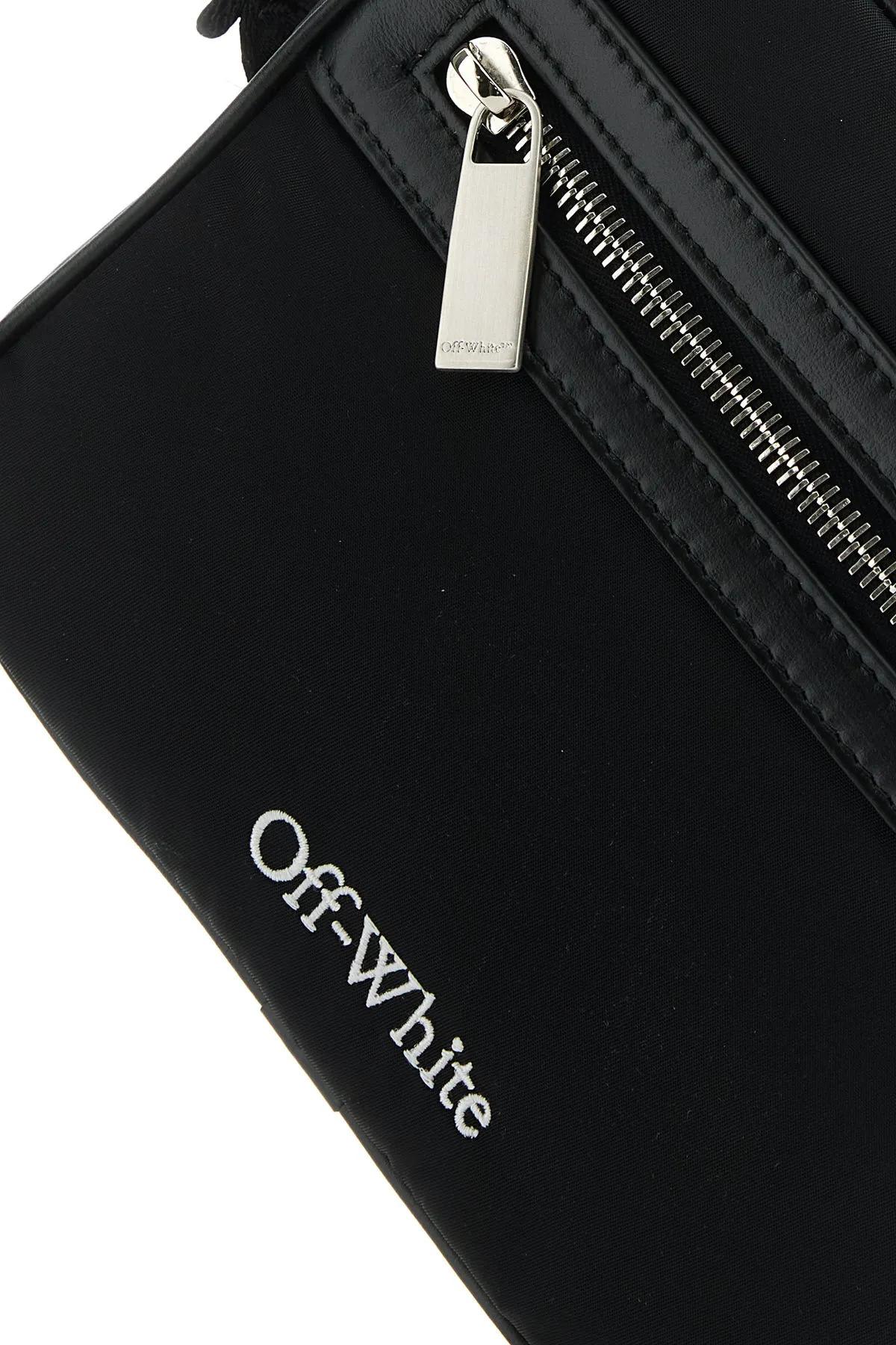 Shop Off-white Black Nylon Core Crossbody Bag In Nero