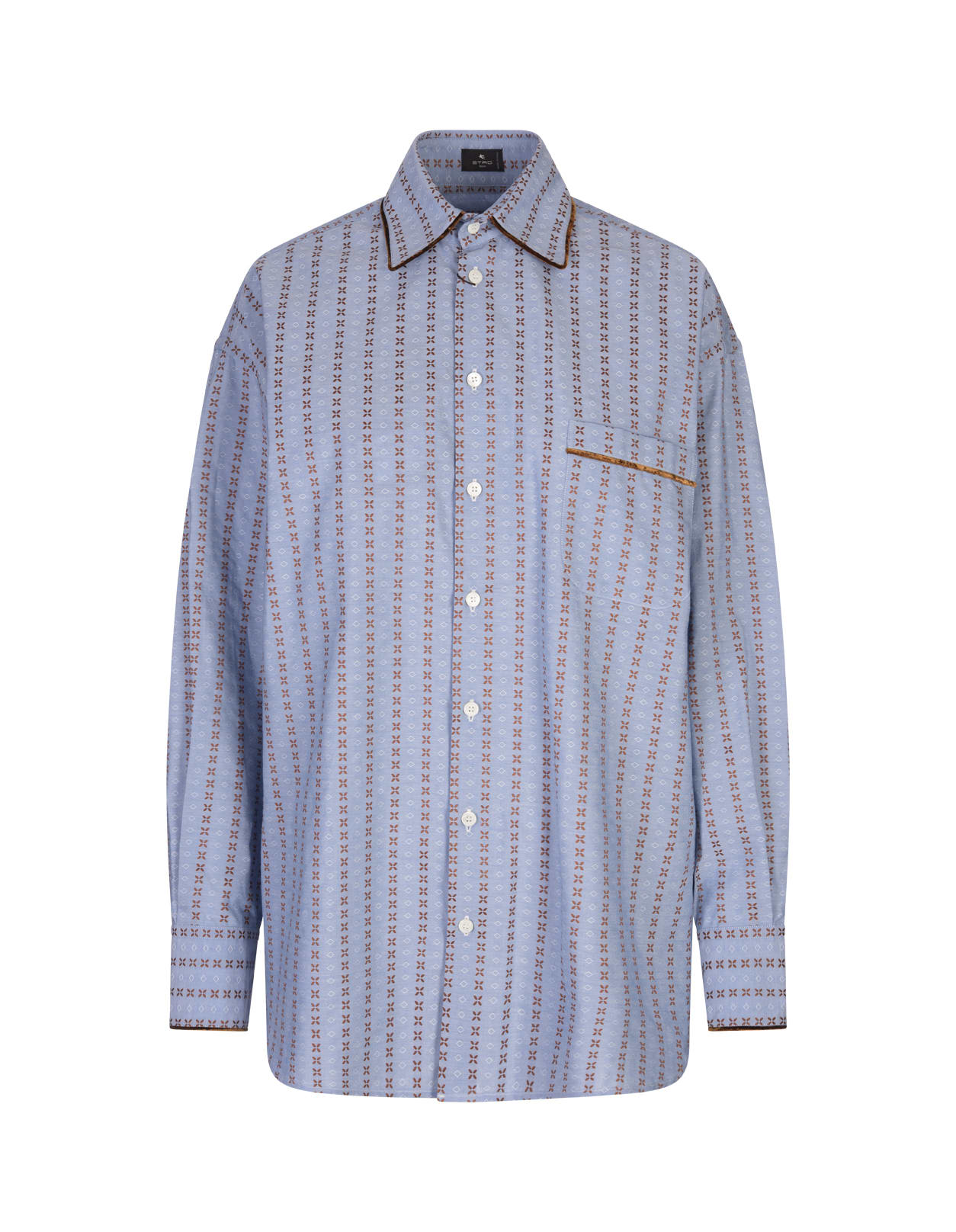 Light Blue Jacquard Shirt