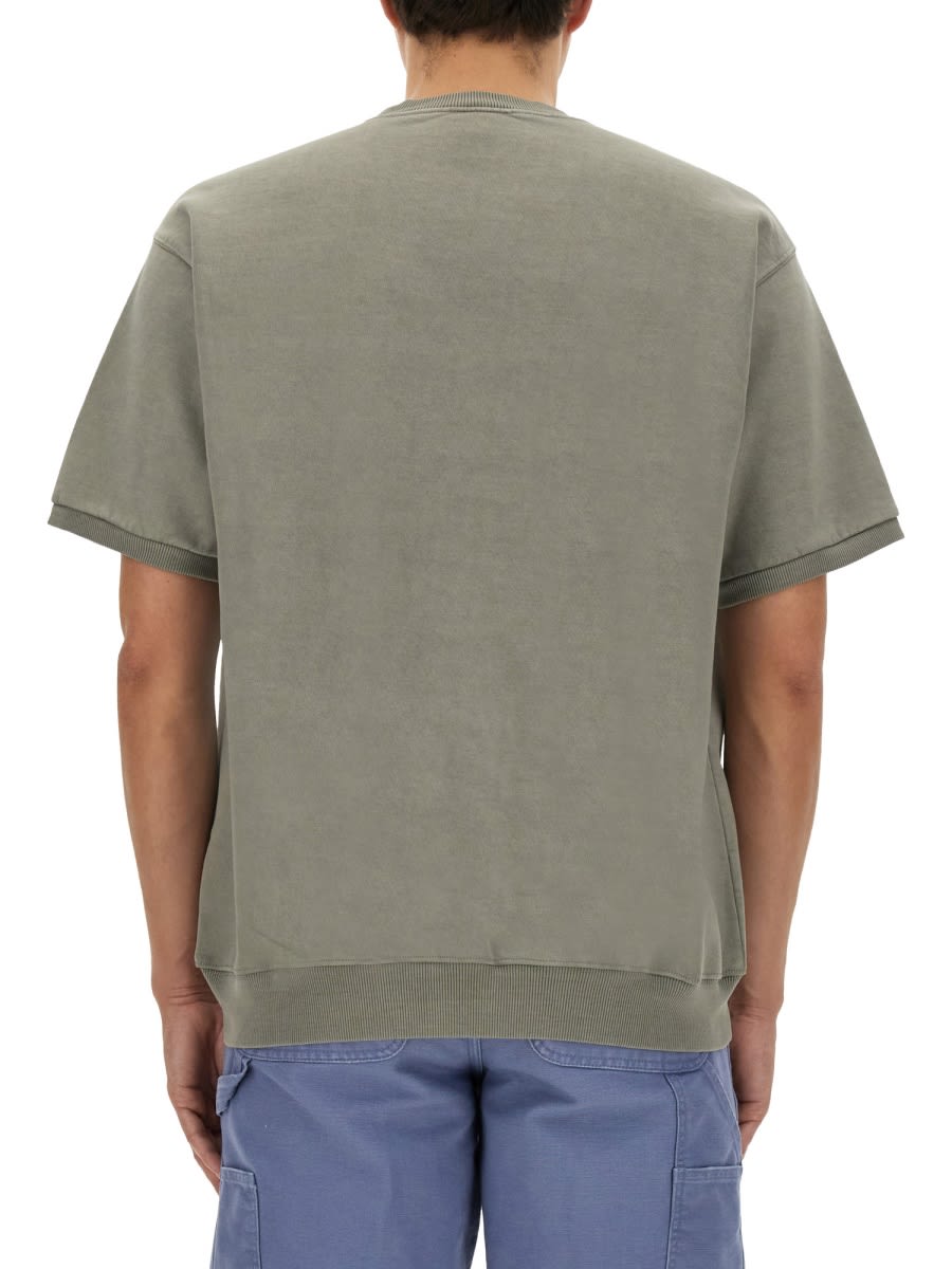Shop Carhartt Cotton Blend Sweatshirt In Grey