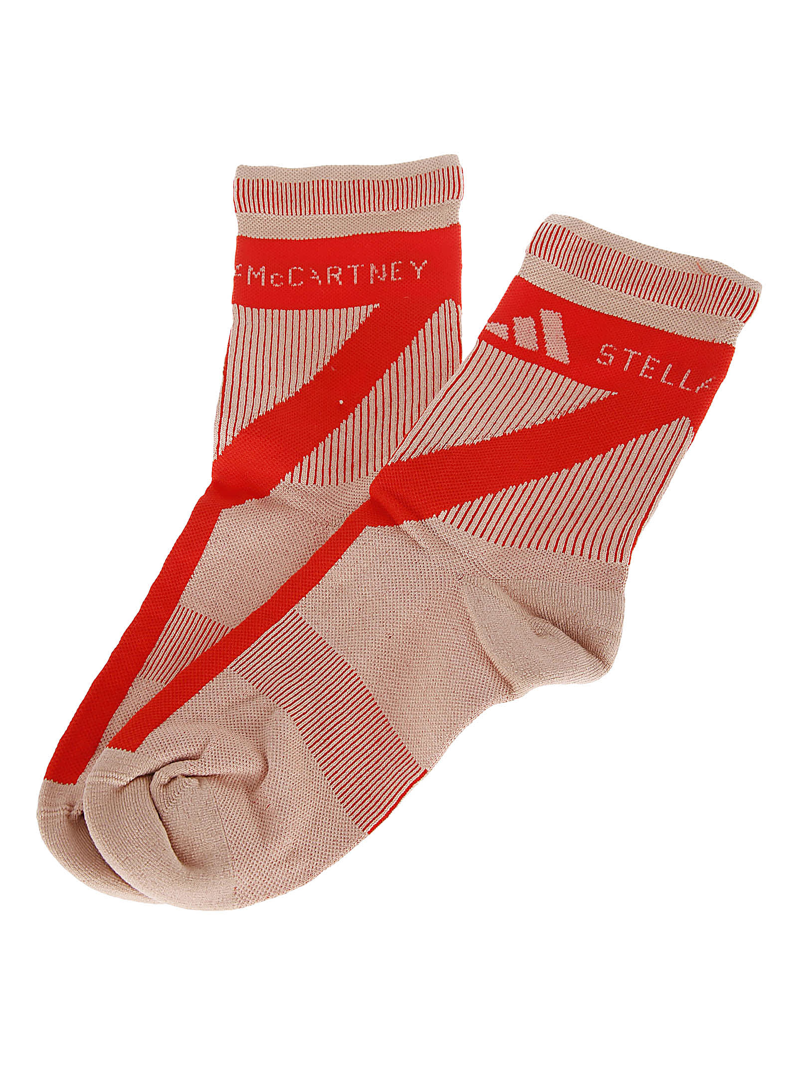 Adidas By Stella Mccartney #n# Crew Socks In Salmond/active Red