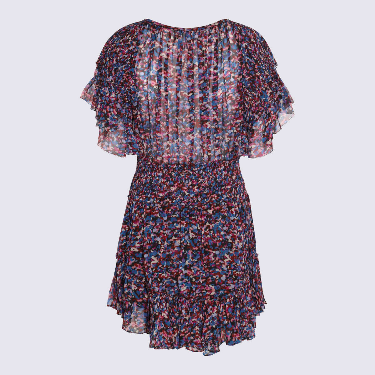 Shop Marant Etoile Multicolor Dress In Pink /blue