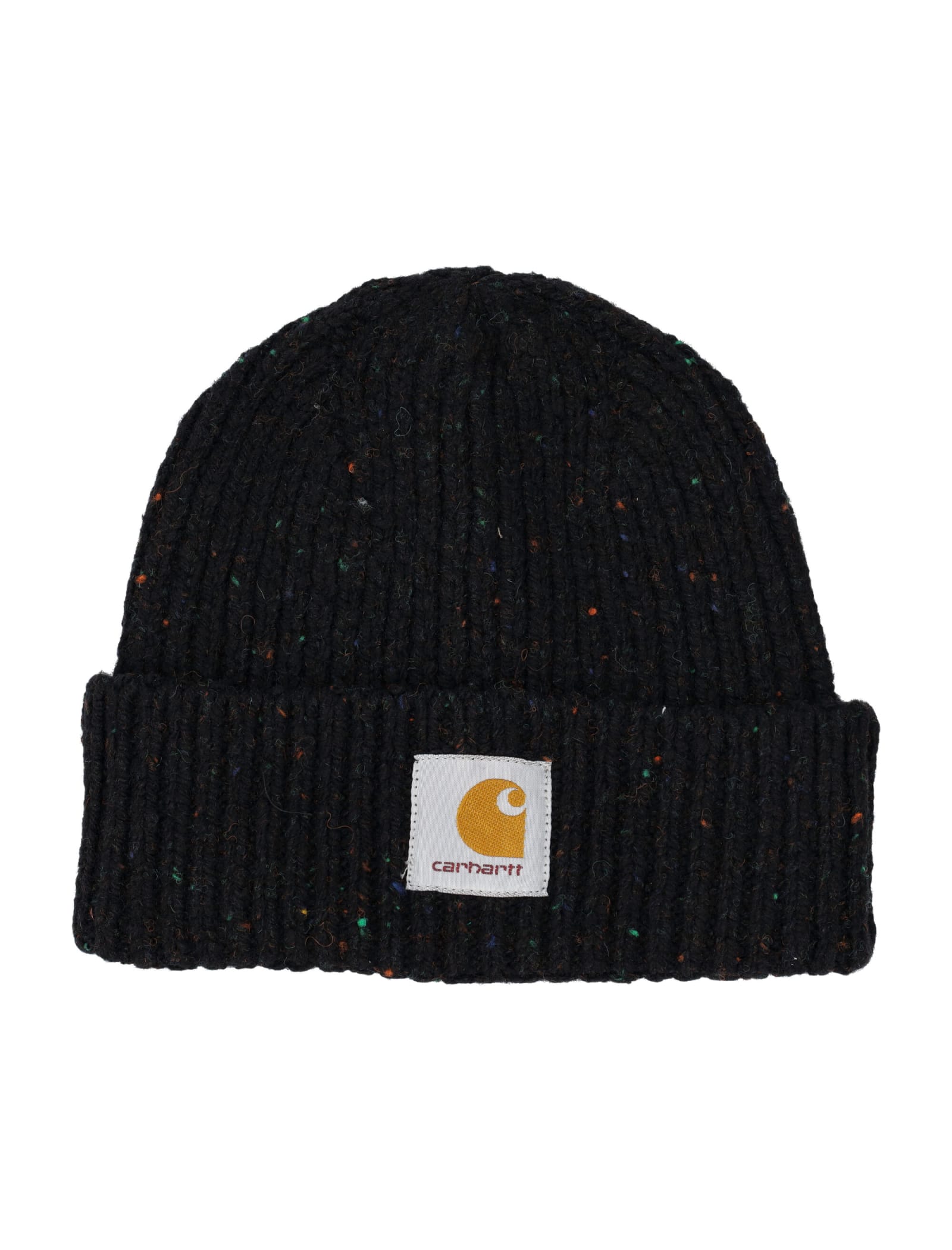 Carhartt Anglistic Ribbed Beanie In Black