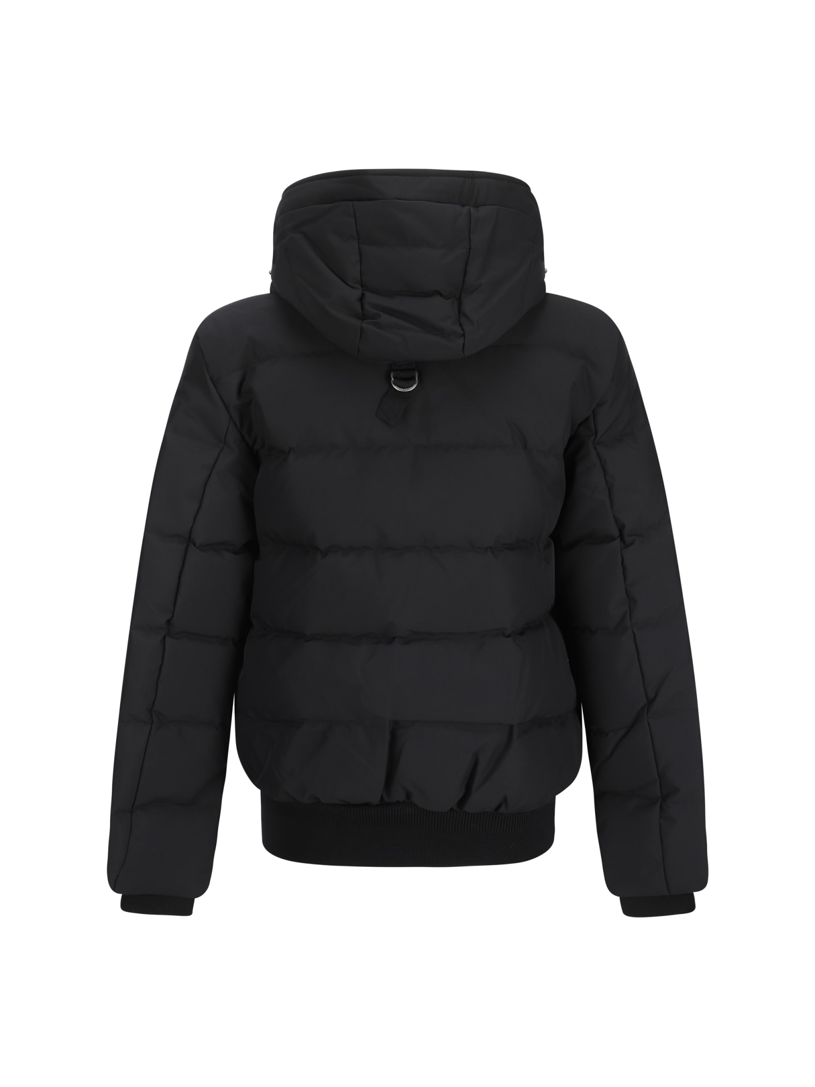 Shop Moose Knuckles Cloud Neoshear Down Jacket In Blk W/blk Sh