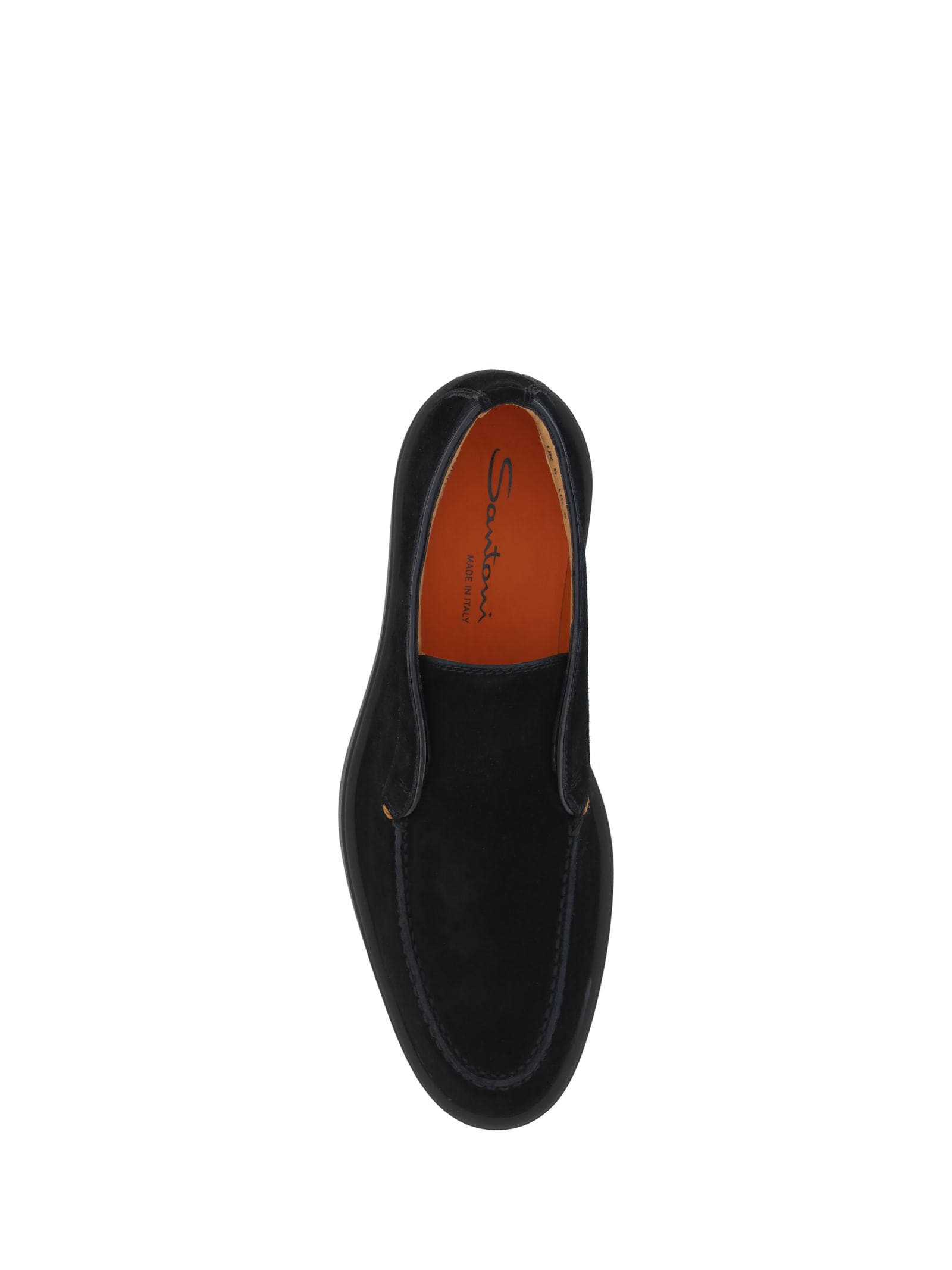 Shop Santoni Loafers In Black