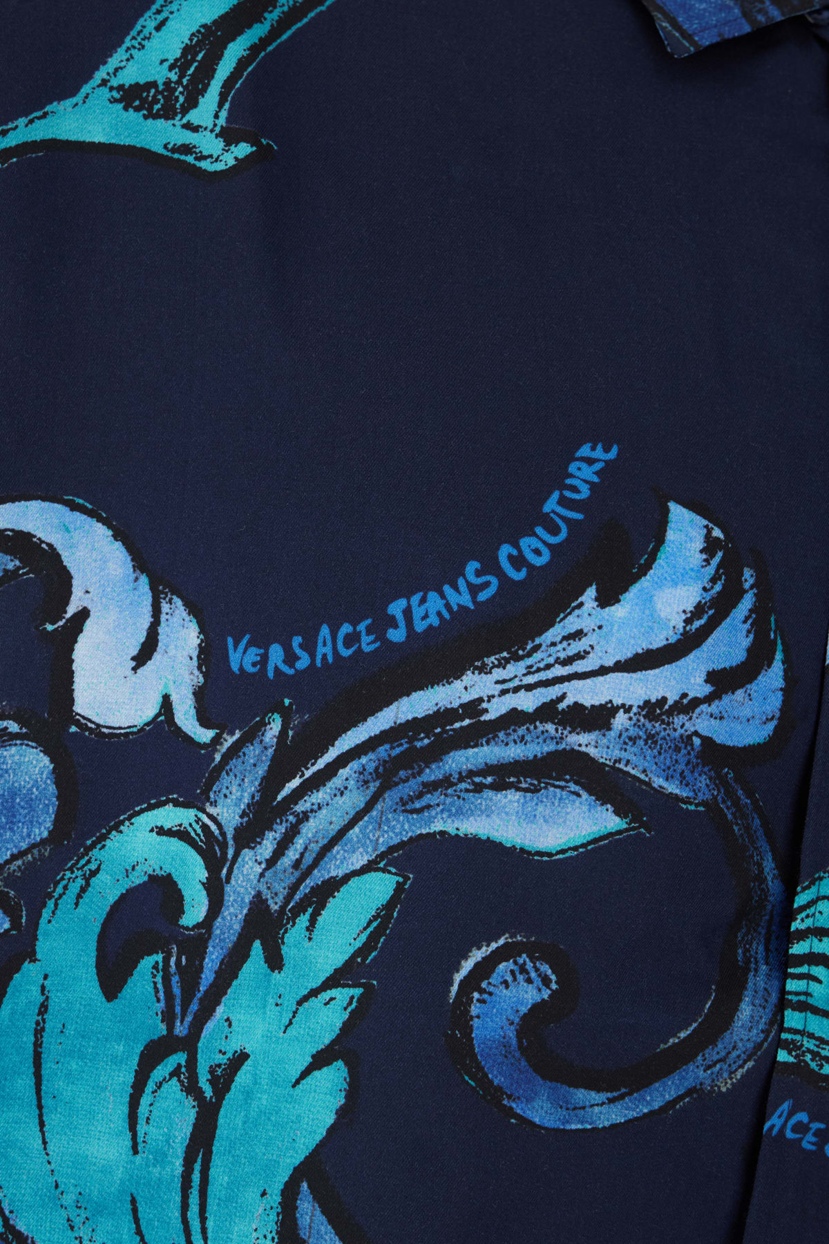 VERSACE JEANS COUTURE PRINTED VISCOSE SHIRT 