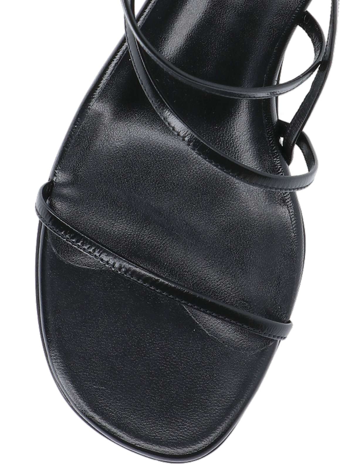 Khaite Loop Kitten Heel Sandal Red Wine In Black