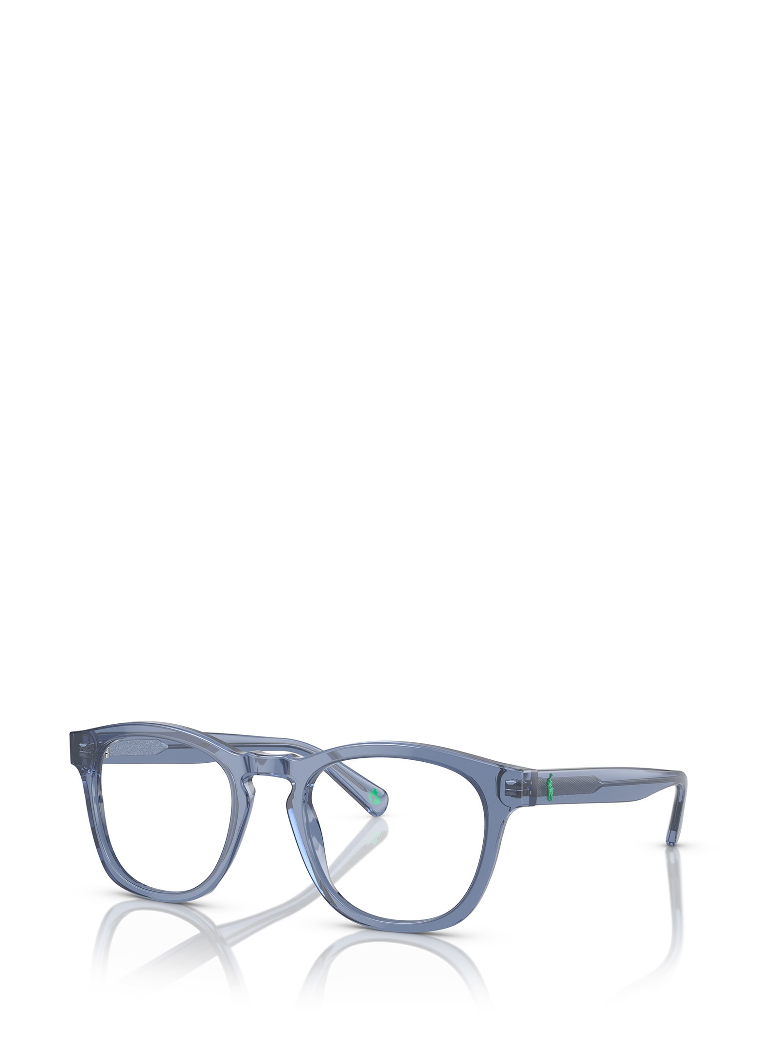 Shop Polo Ralph Lauren Ph2258 Shiny Transparent Blue Glasses