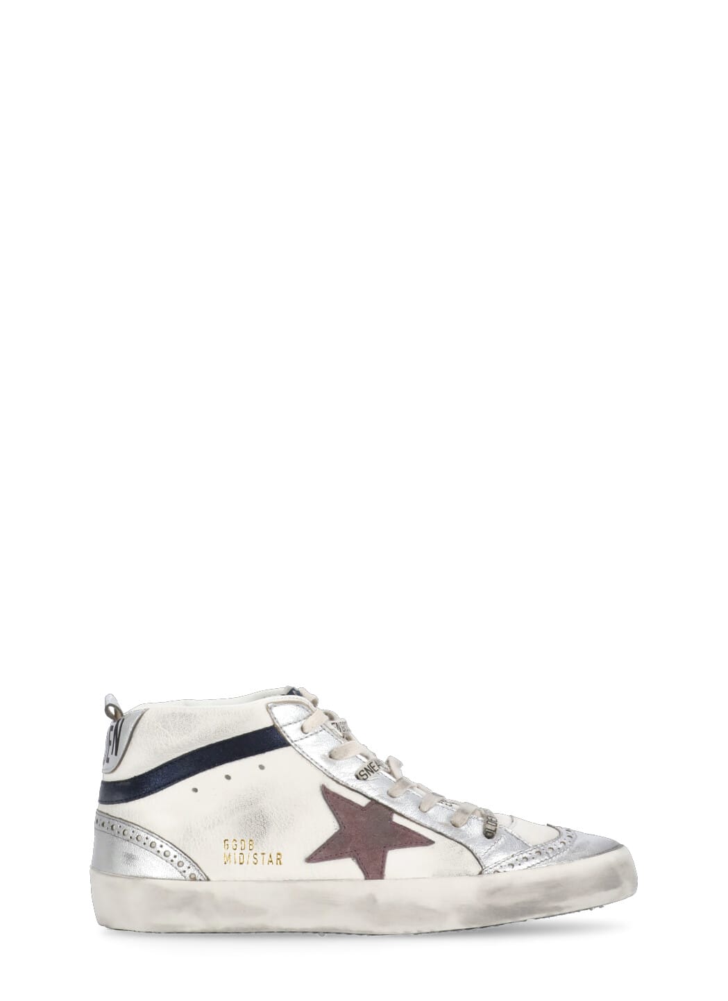 Shop Golden Goose Mid Star Sneakers In White