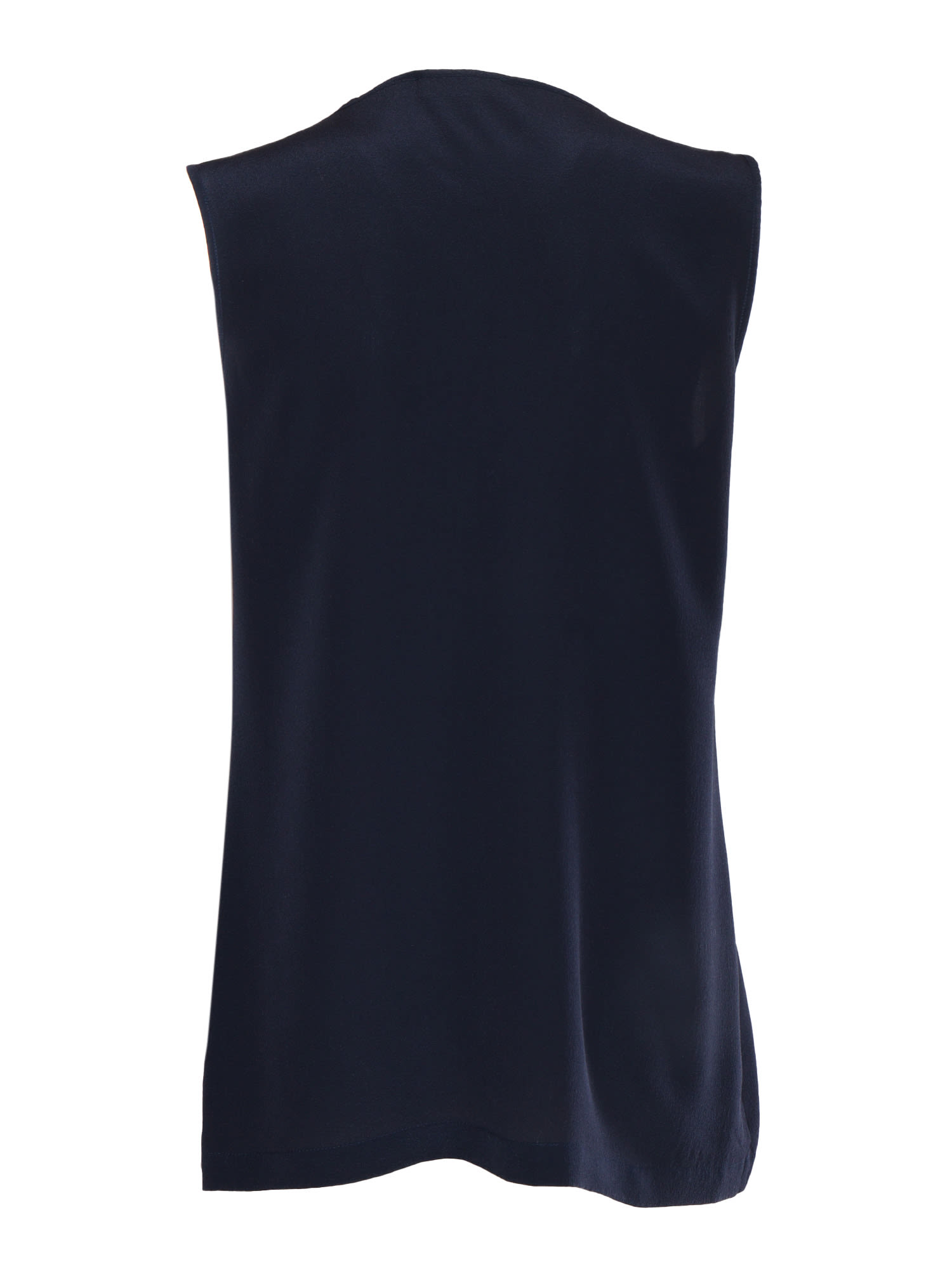 Kangra Cashmere Silk Tank Top In Blue