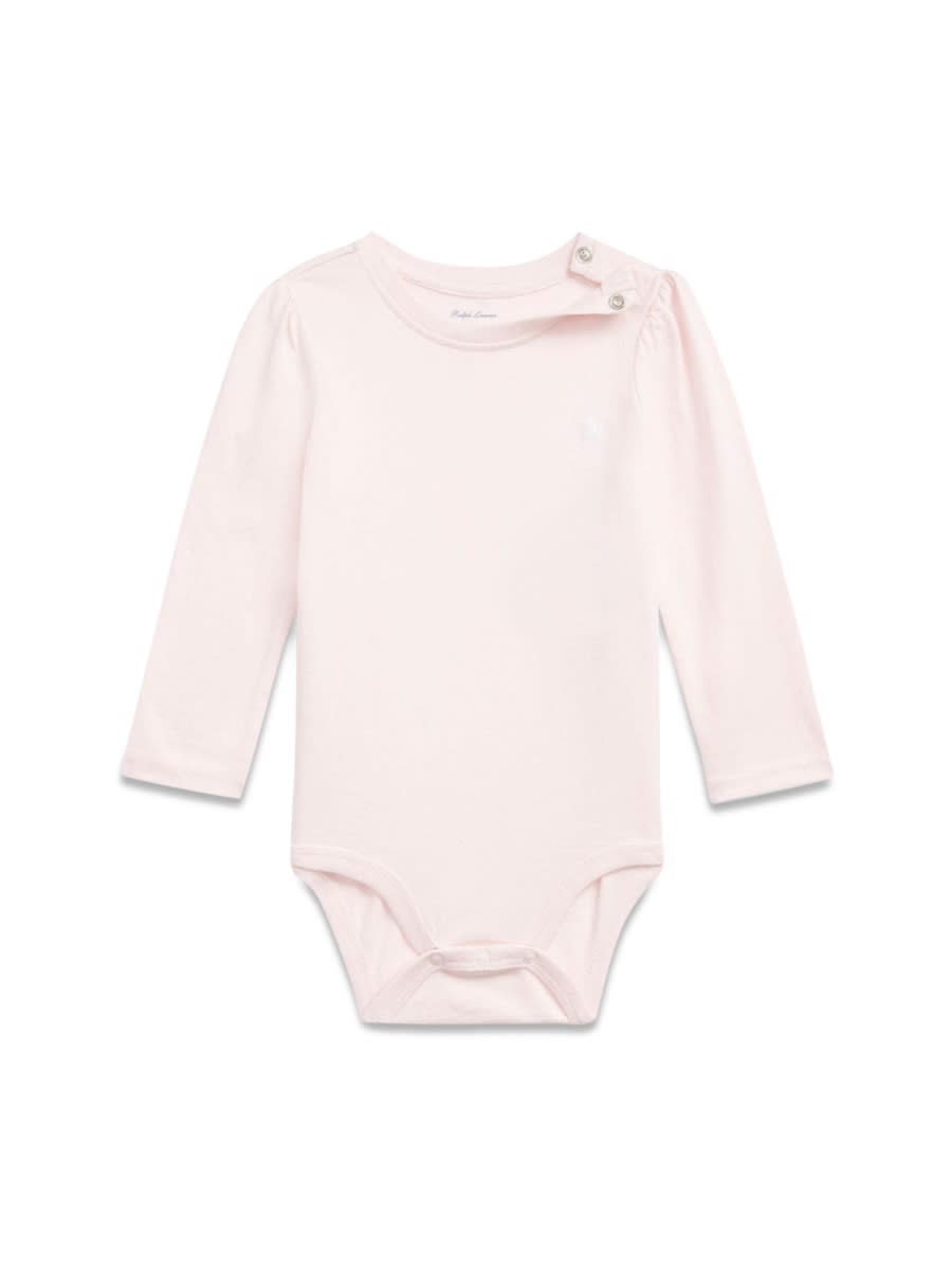 Polo Ralph Lauren Babies' One Piece Bodysuit In Pink