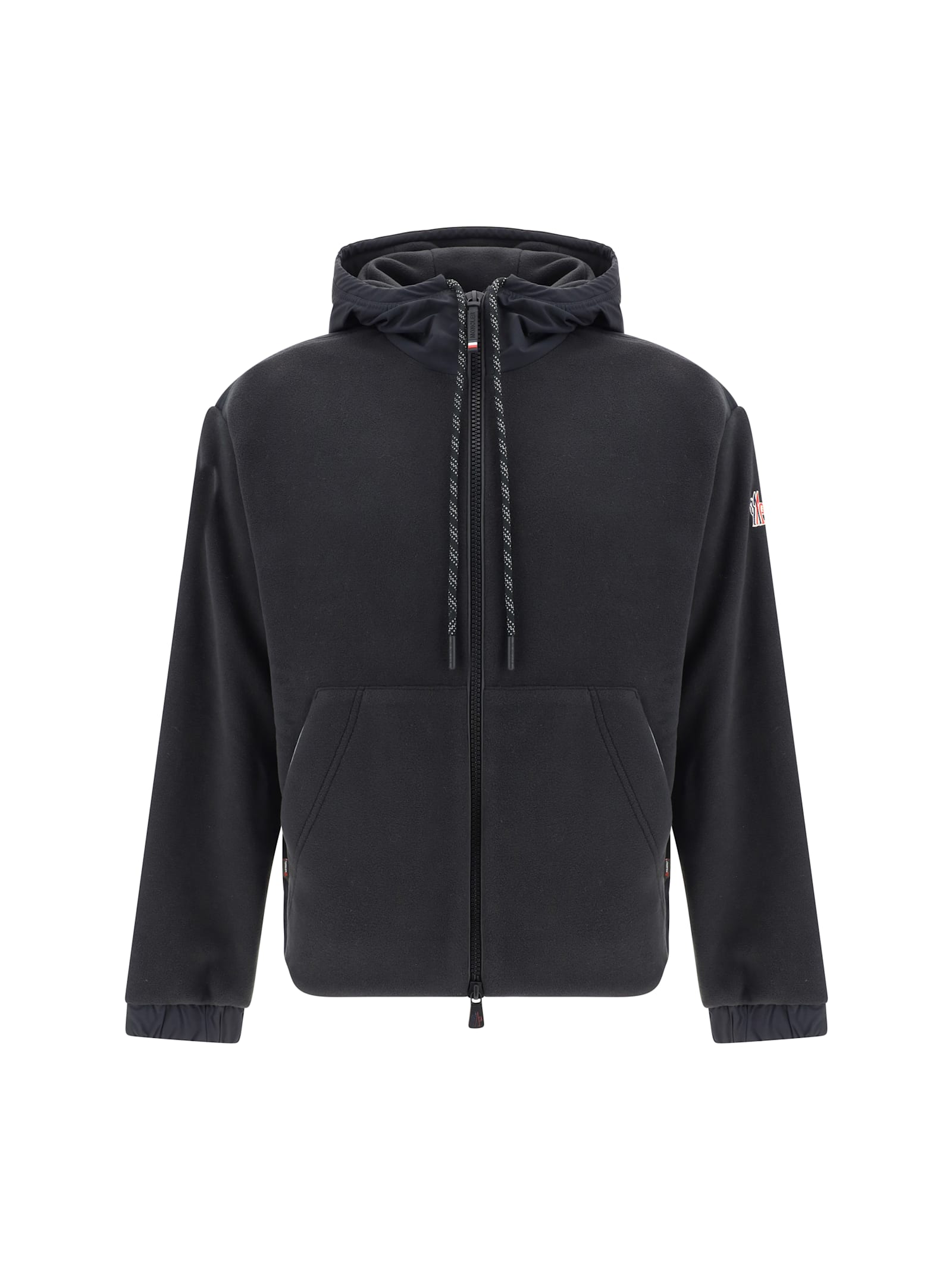 Shop Moncler Hooded Sweatshirt In Black