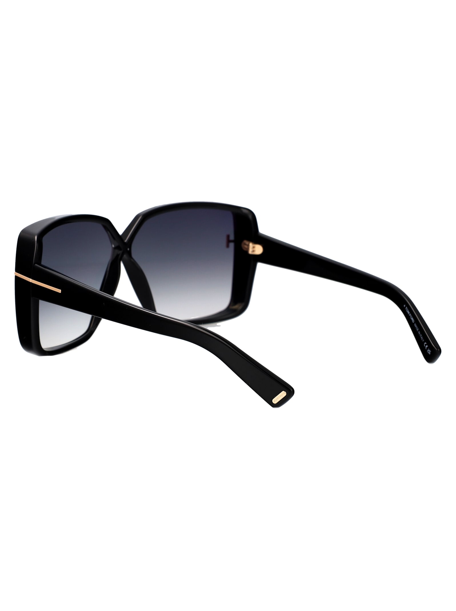 Tom Ford Sunglasses In 01b Nero Lucido / Fumo Grad