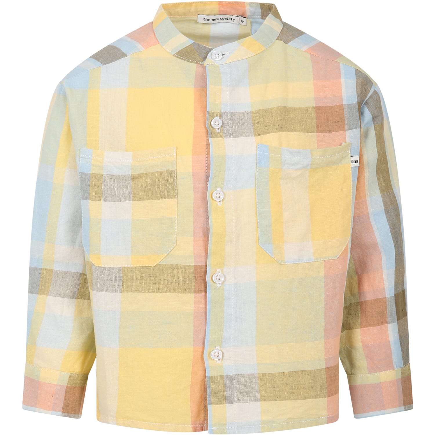The New Society Kids' Multicolor Shirt For Boy With Logo