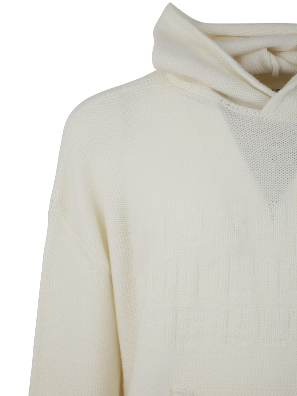 Shop Mm6 Maison Margiela Hoodie In J Off White