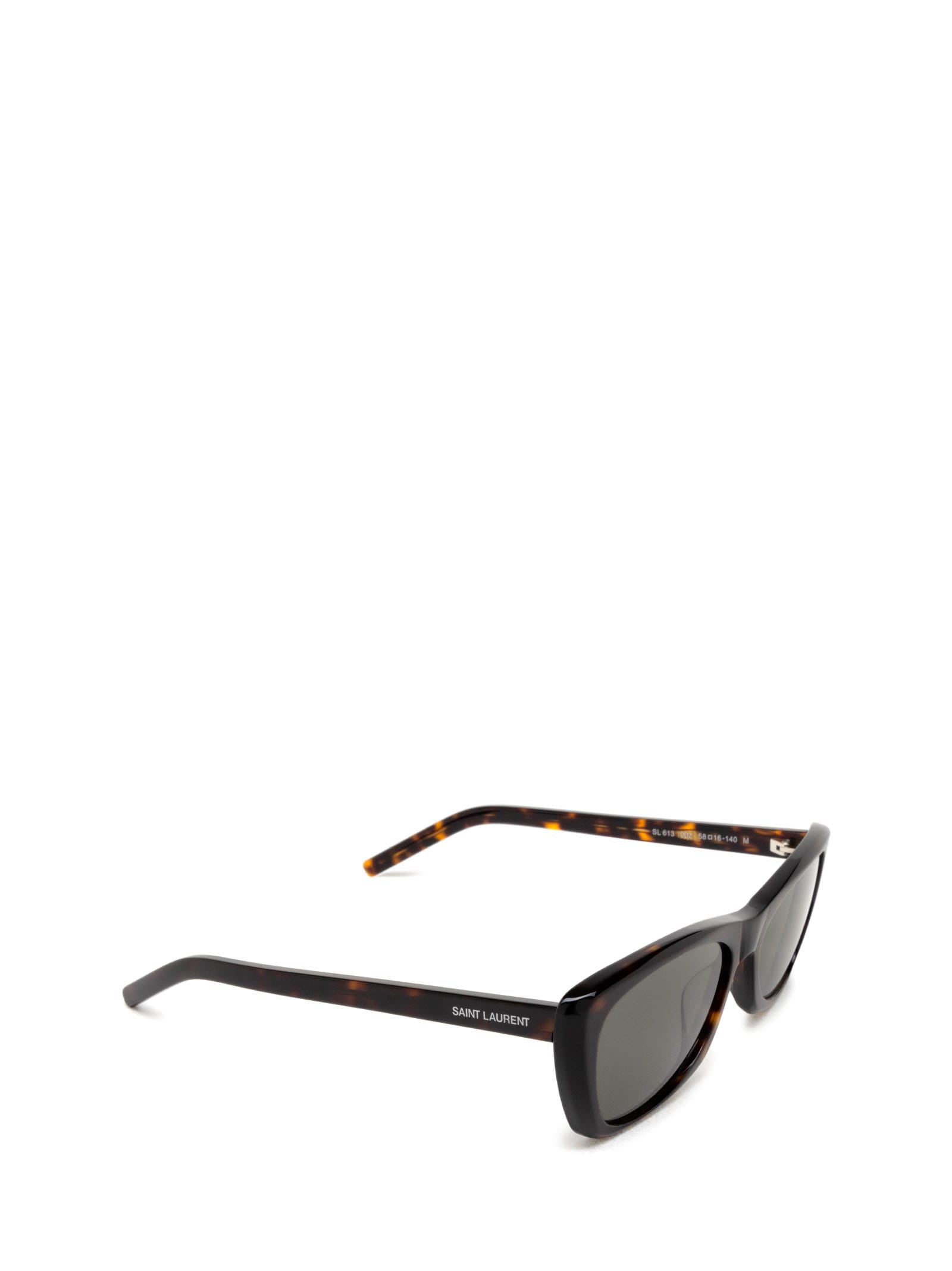 Shop Saint Laurent Sl 613 Havana Sunglasses