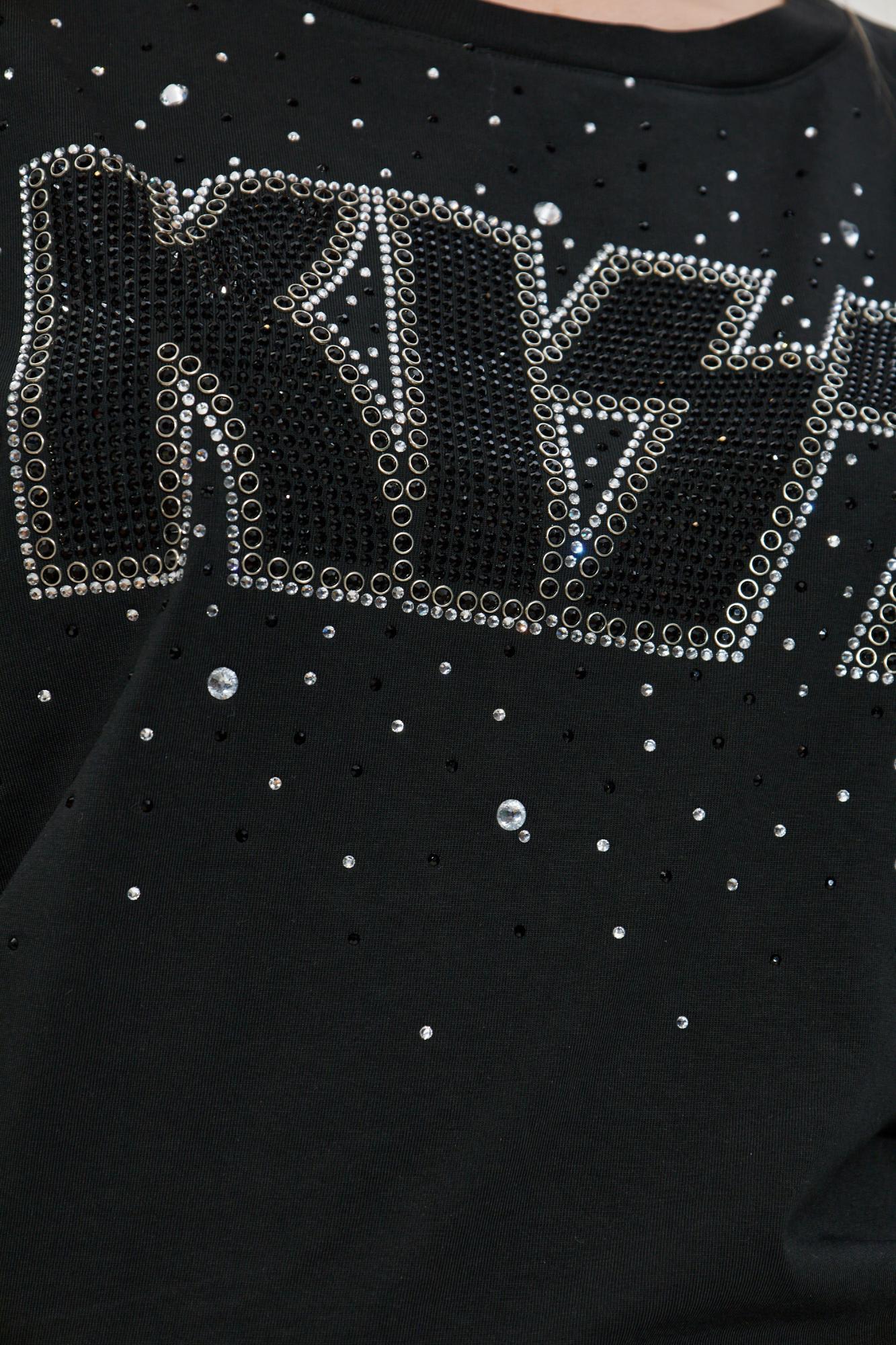 Dsquared2 X Kiss Pressato Cropped Breezy Fit T-shirt In Black