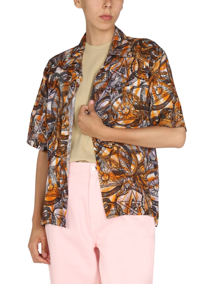 Shop Aries All Over Print Shirt In Multicolour