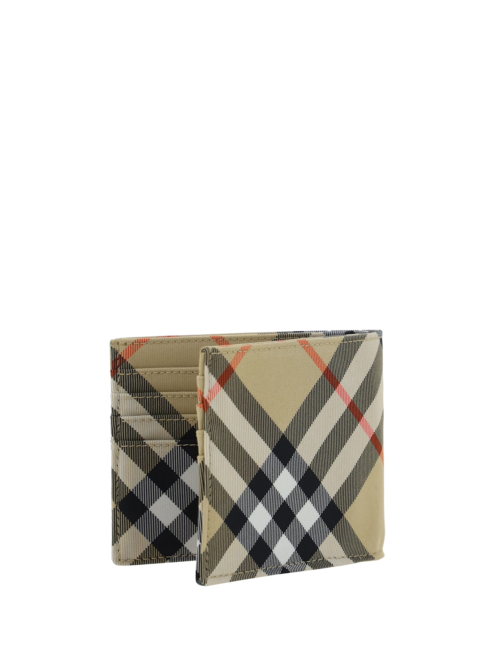 Shop Burberry Wallet In Sand