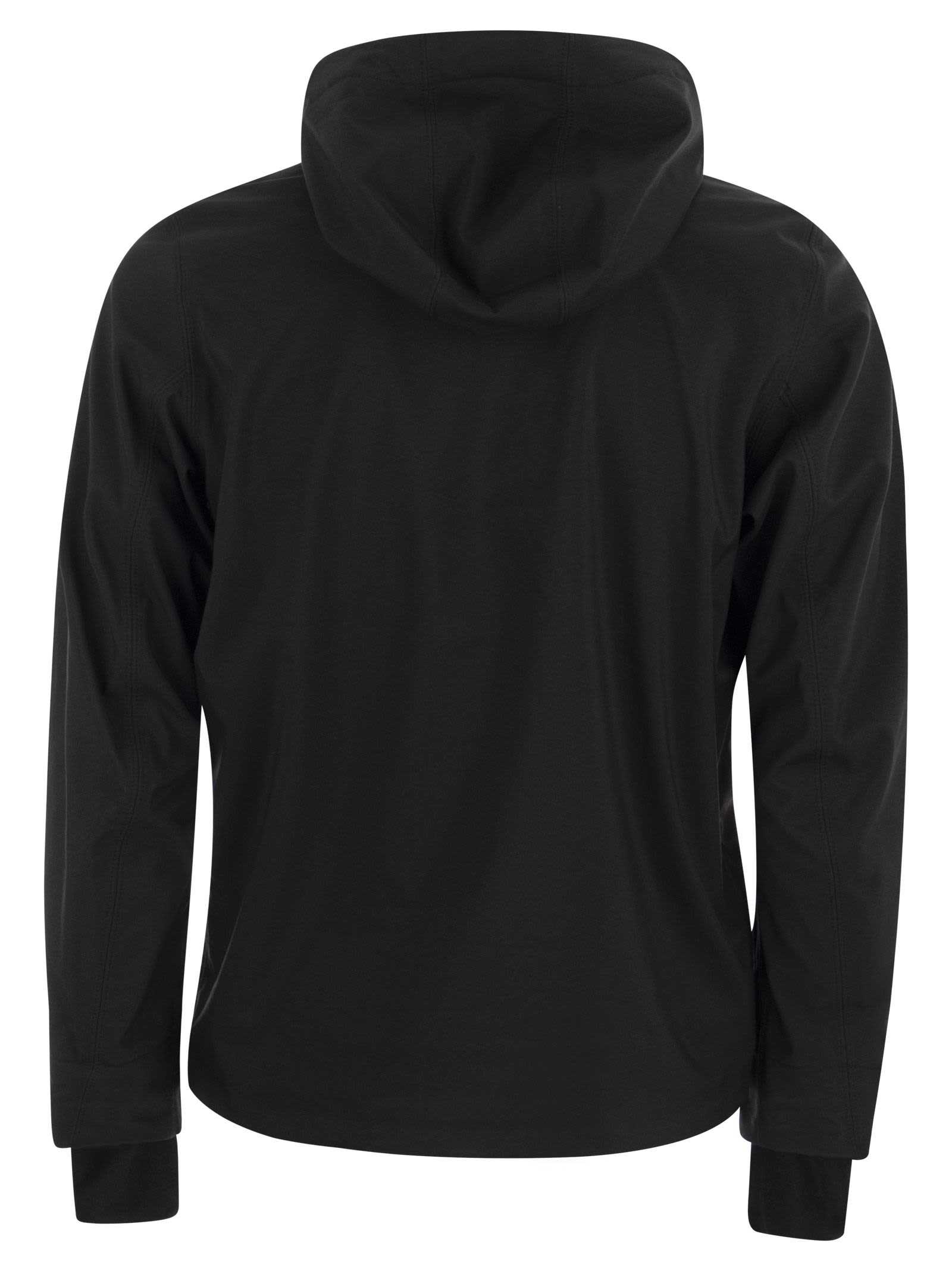 Shop K-way Jacko Bonded - Short Jacket With Hood In Black