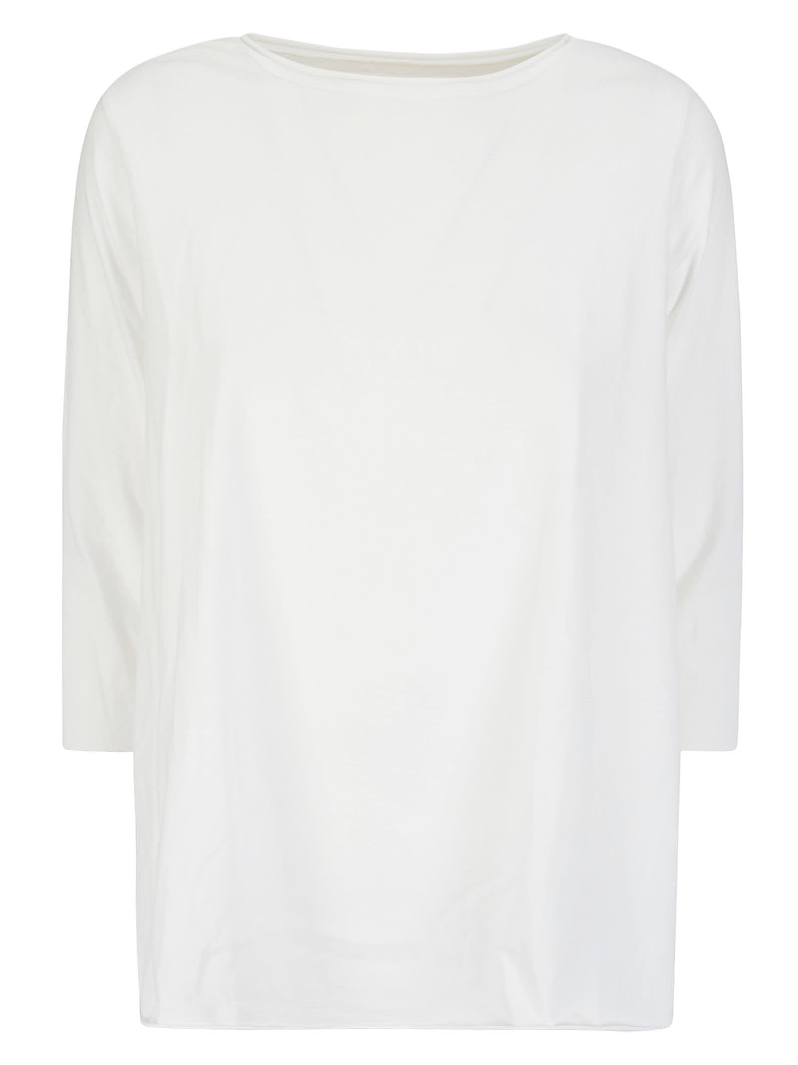 Labo.art L/s Round Neck Over Box Sweater In White