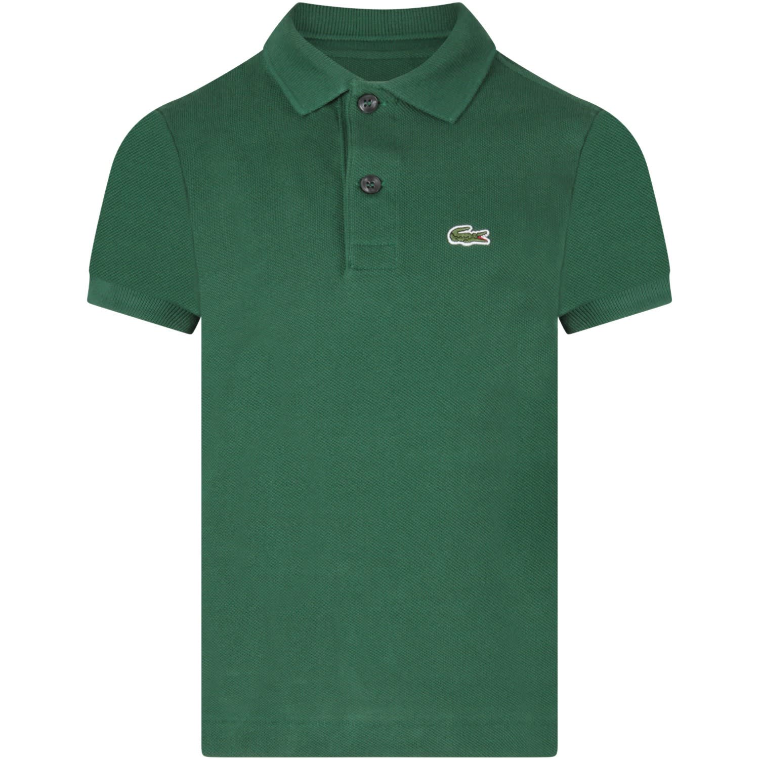 LACOSTE GREEN POLO FOR BOY SHIRT WITH CROCODILE,11271653