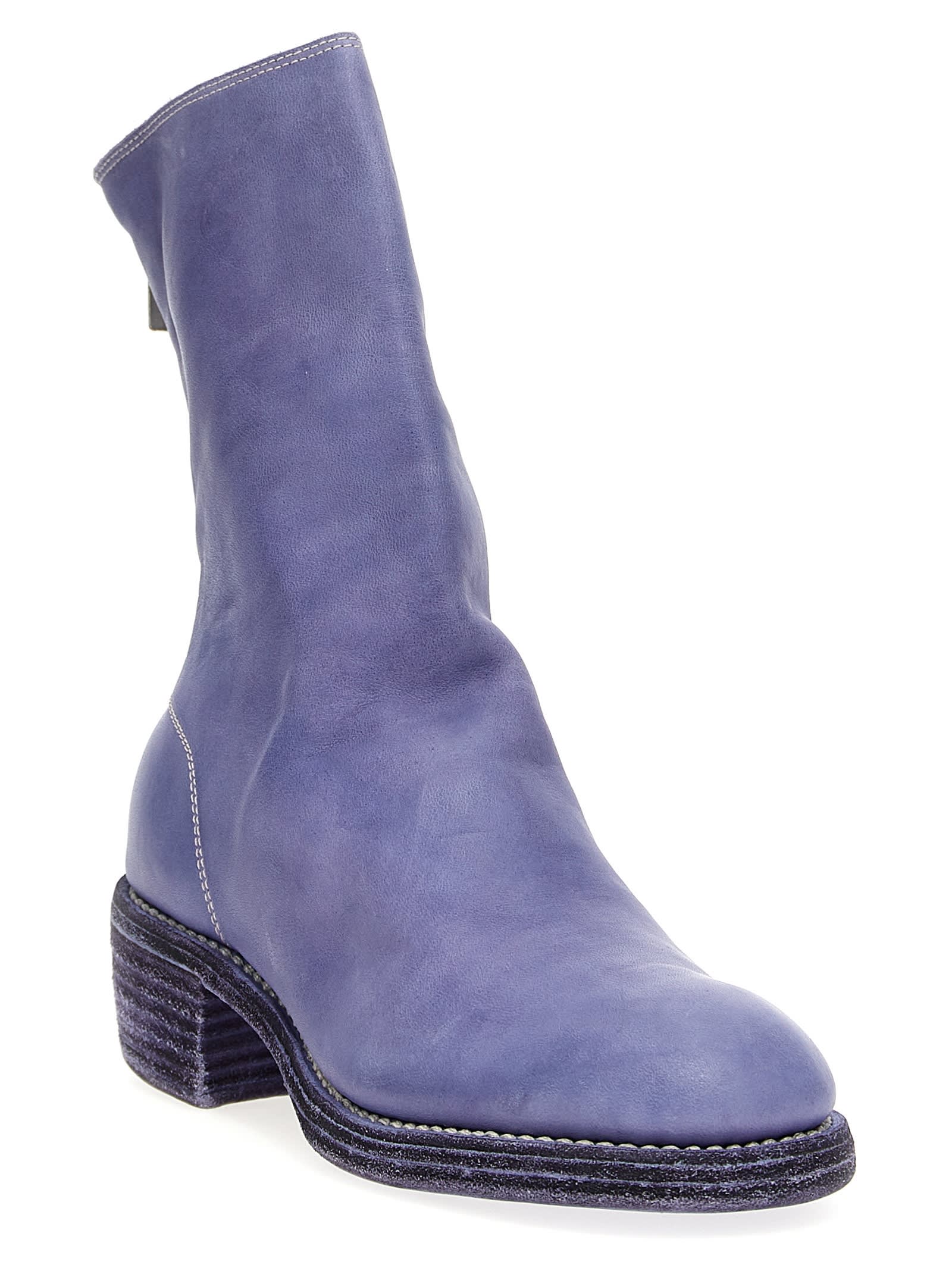 Shop Guidi 788zx Ankle Boots In Purple