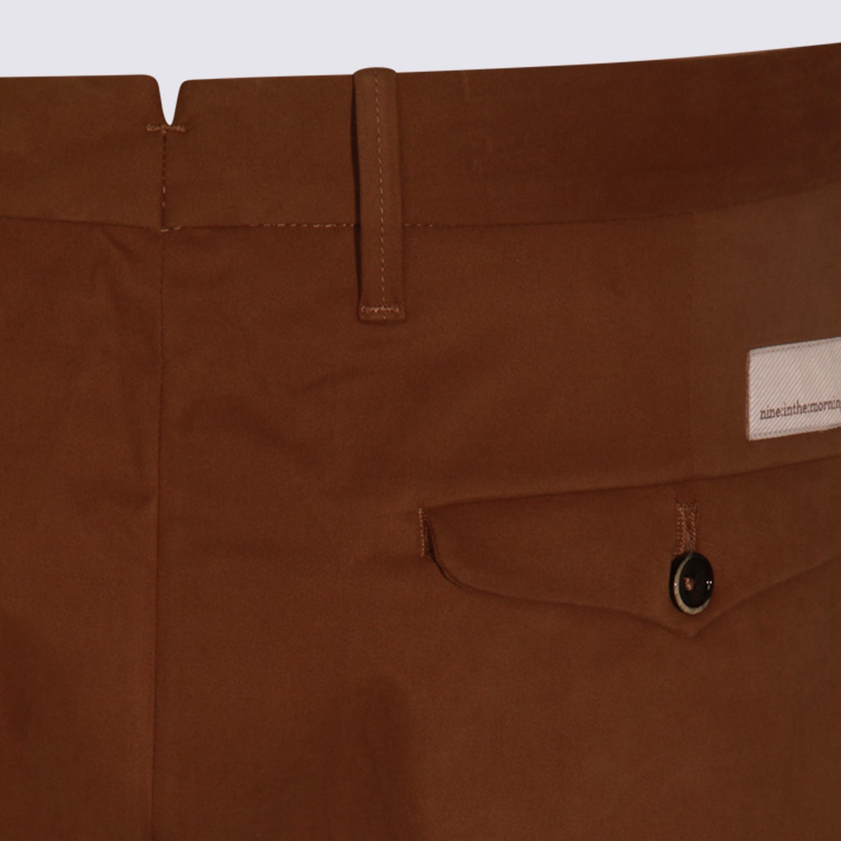 Nine In The Morning Giulio Straight-leg Pants In Brown