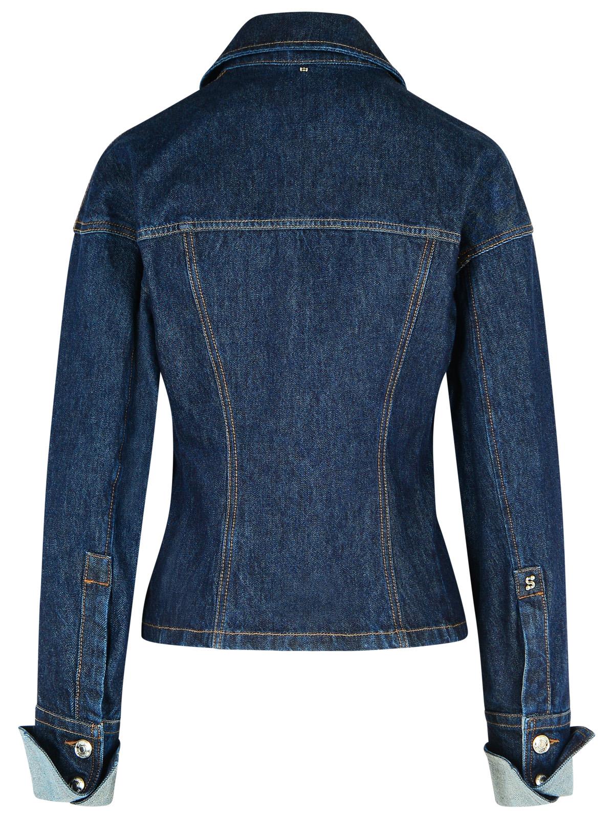 Sportmax Gange Blue Denim Jacket In Blue