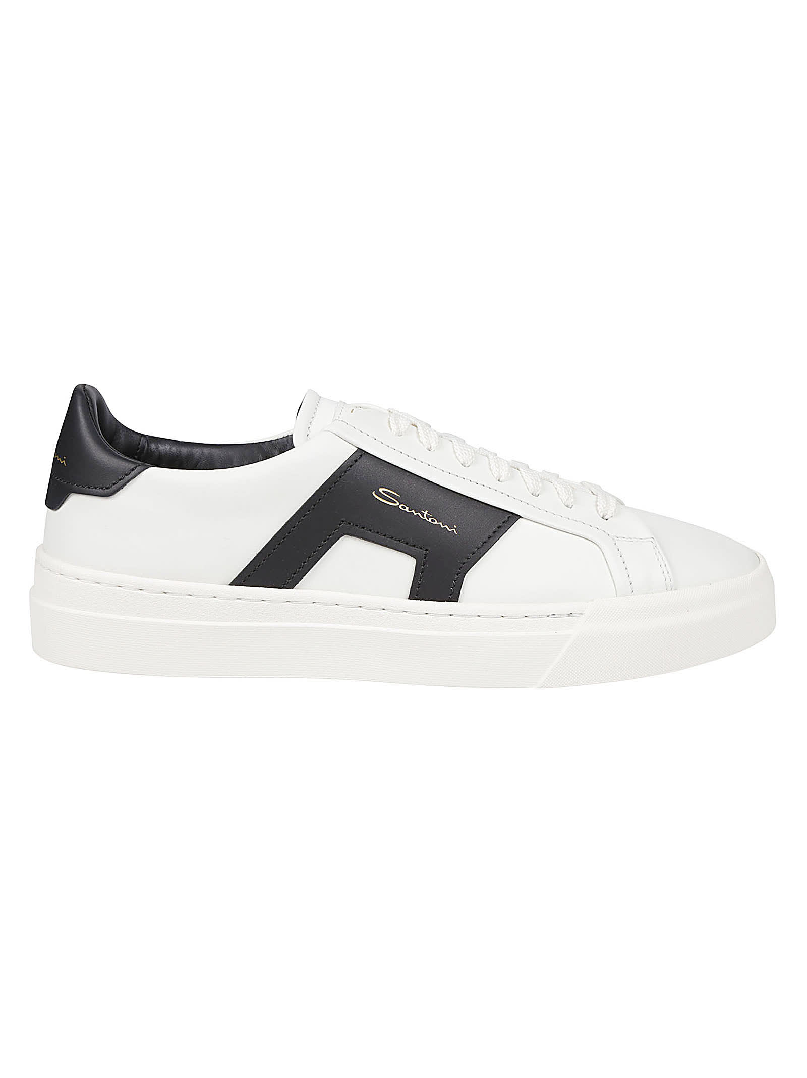 Shop Santoni Dbs4 Sneakers In White