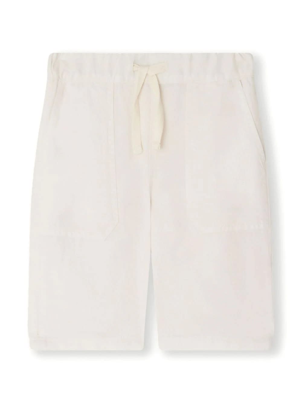Bonpoint Kids' Milk White Syl Bermuda Shorts