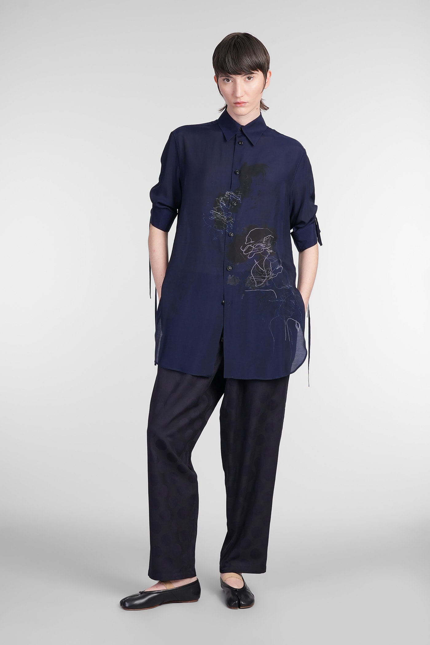Yohji Yamamoto Pants In Black Cotton In Black