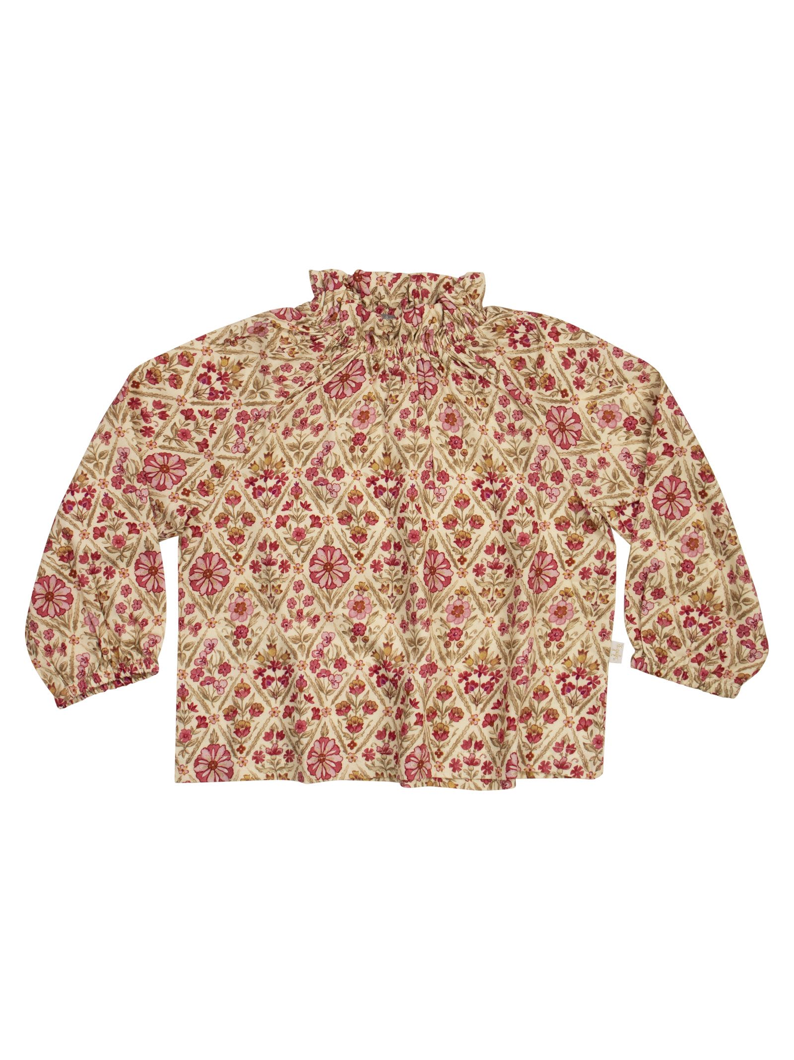Il Gufo Kids' Long-sleeved, Patterned Shirt In Yellow