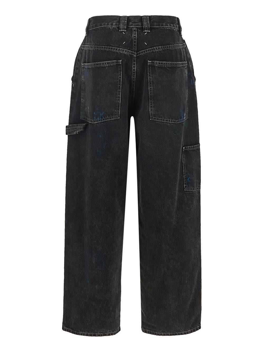 Shop Maison Margiela Pants Jeans In Black