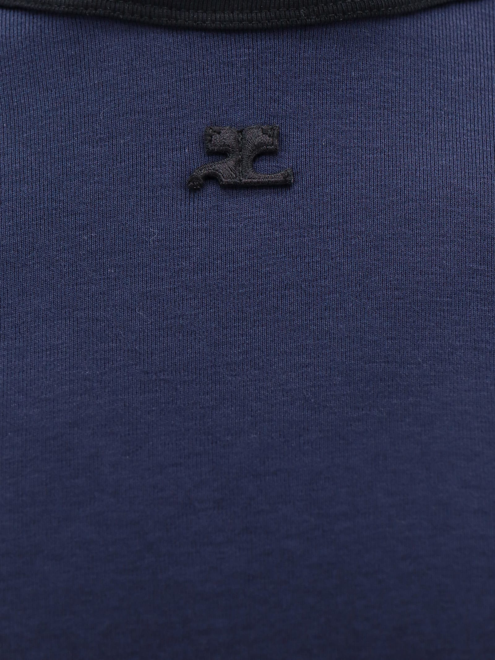 Shop Courrèges T-shirt In Blue